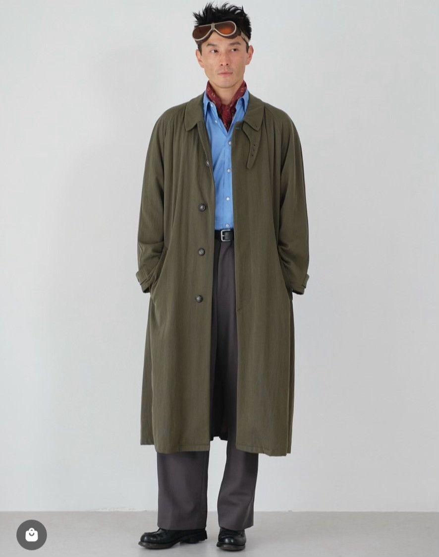 Giorgio Armani 80s Giorgio Armani Gray Padded Trench Coat Size US M / EU 48-50 / 2 - 3 Thumbnail
