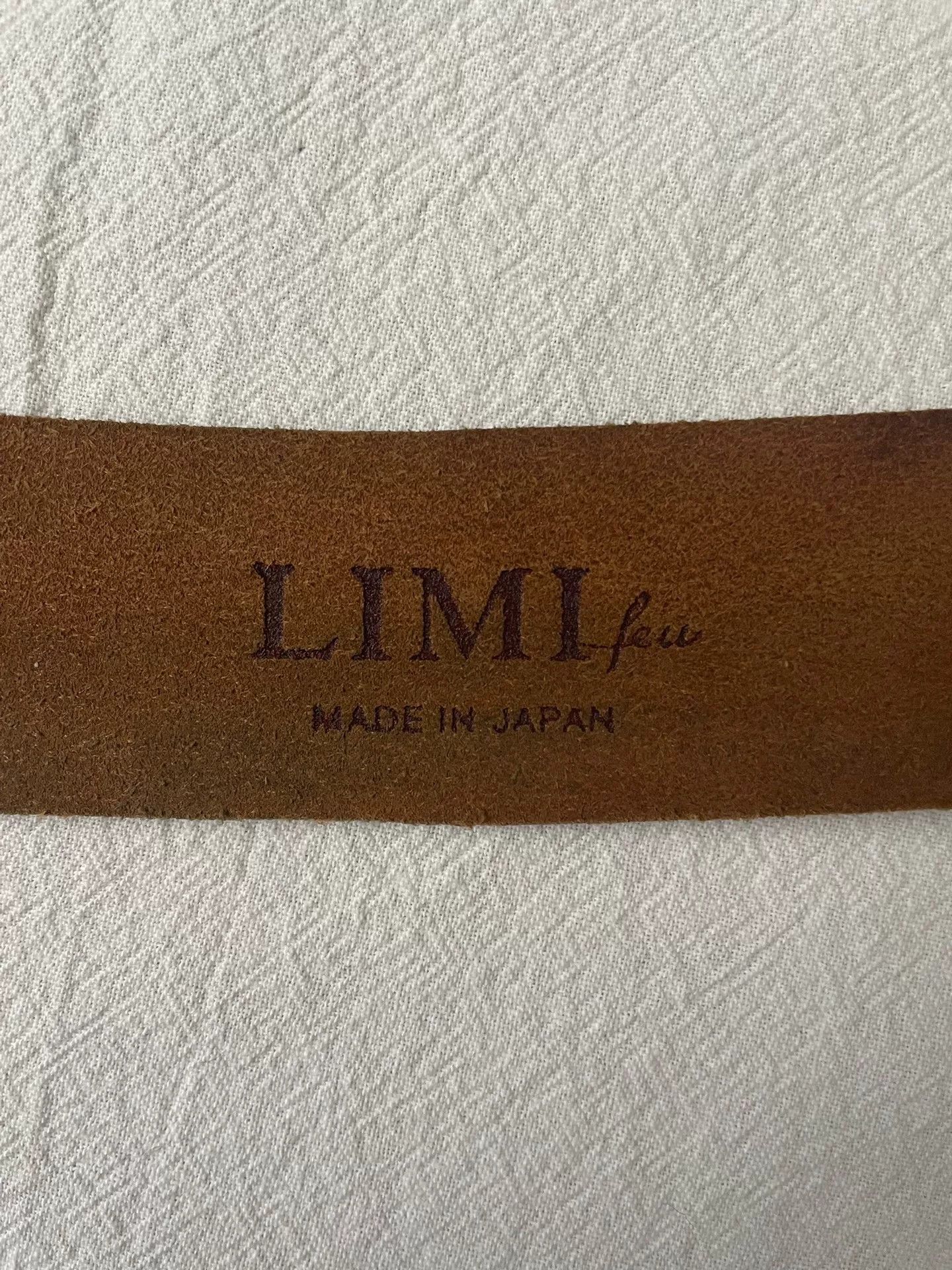 Limi Feu Limi Feu Gray Coated Leather Wide Belt Size ONE SIZE - 3 Thumbnail