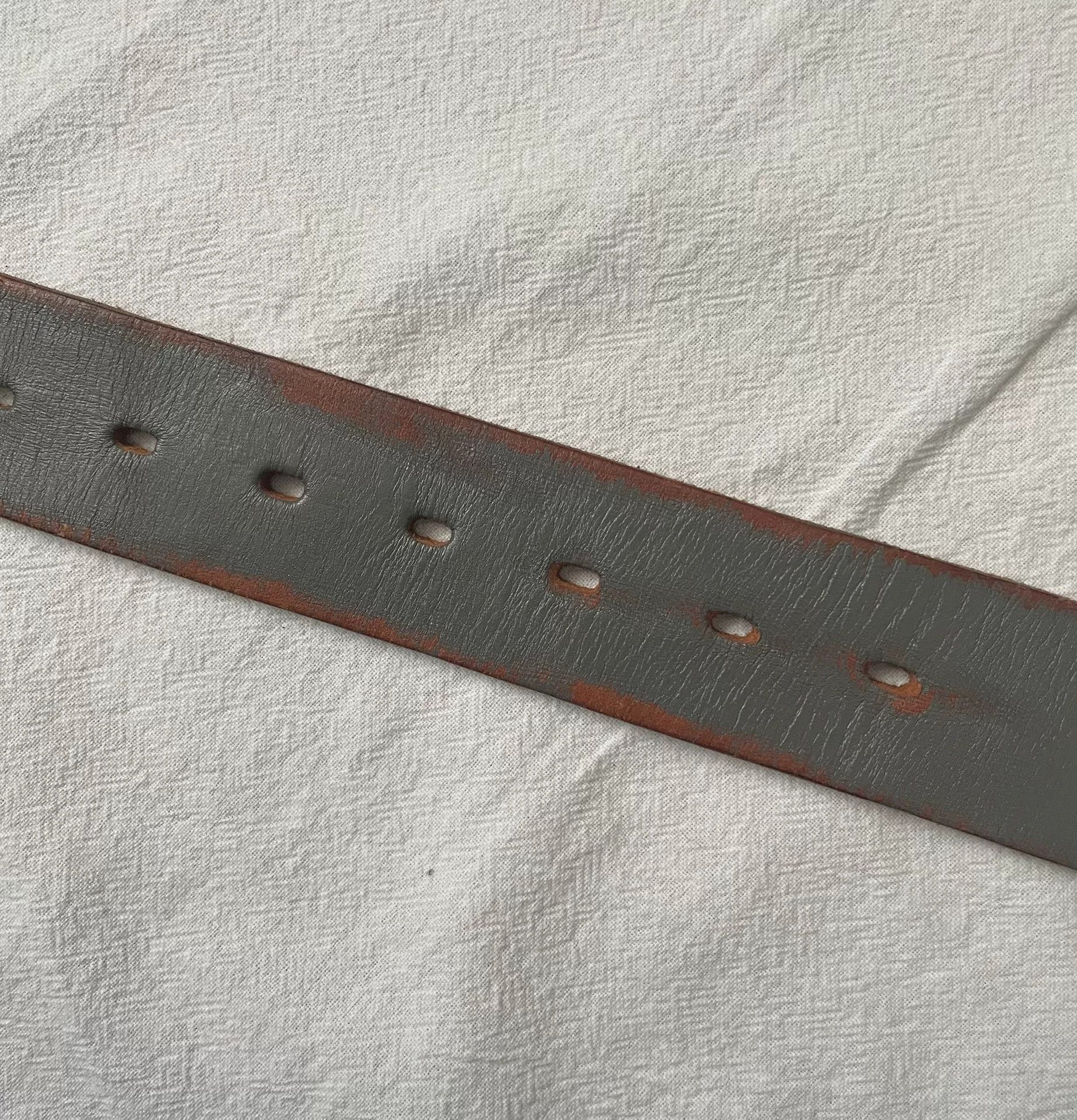 Limi Feu Limi Feu Gray Coated Leather Wide Belt Size ONE SIZE - 4 Thumbnail