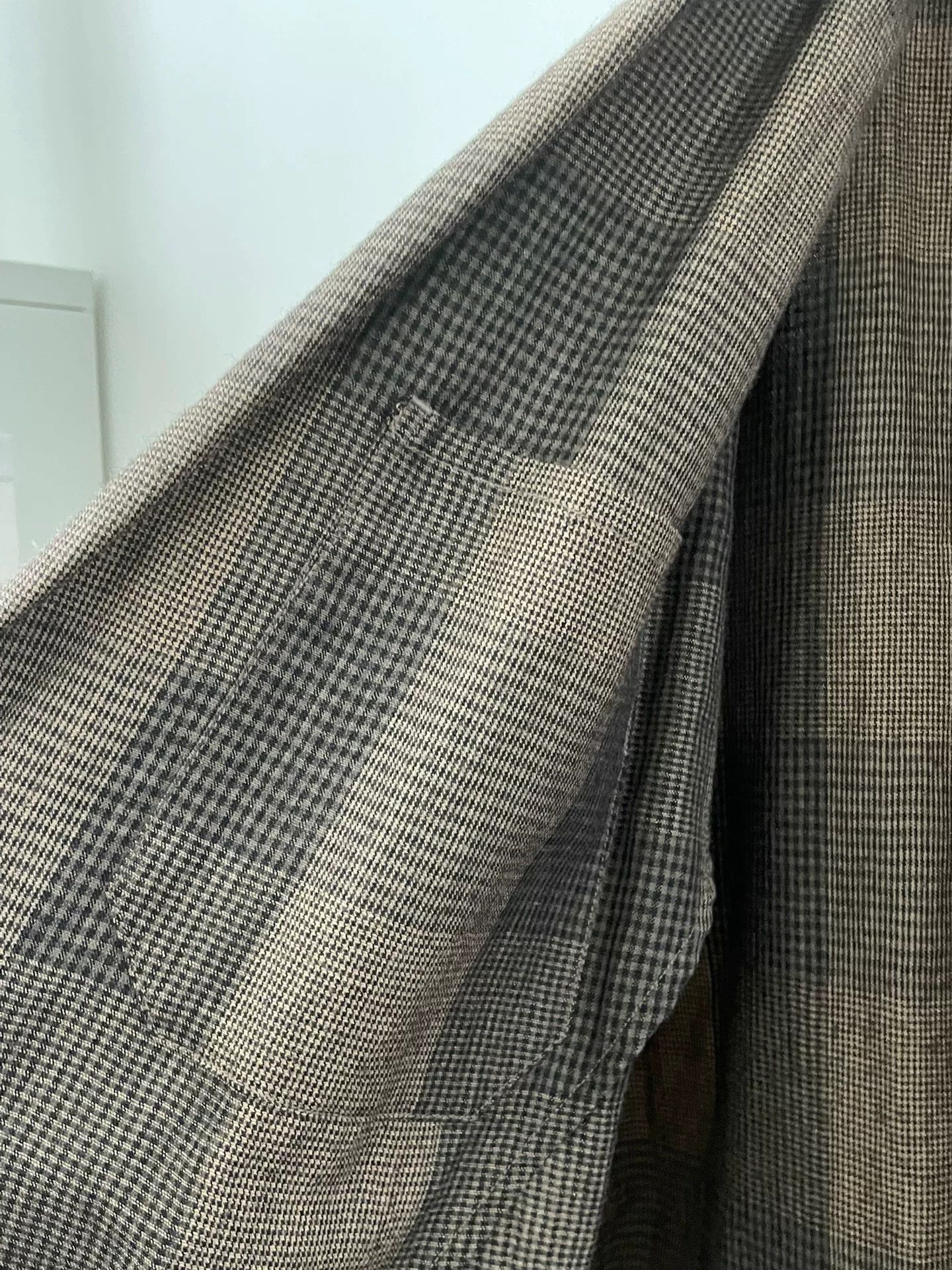 Comoli Comoli Brown Plaid Wool Ramie Jacket Size US M / EU 48-50 / 2 - 6 Thumbnail