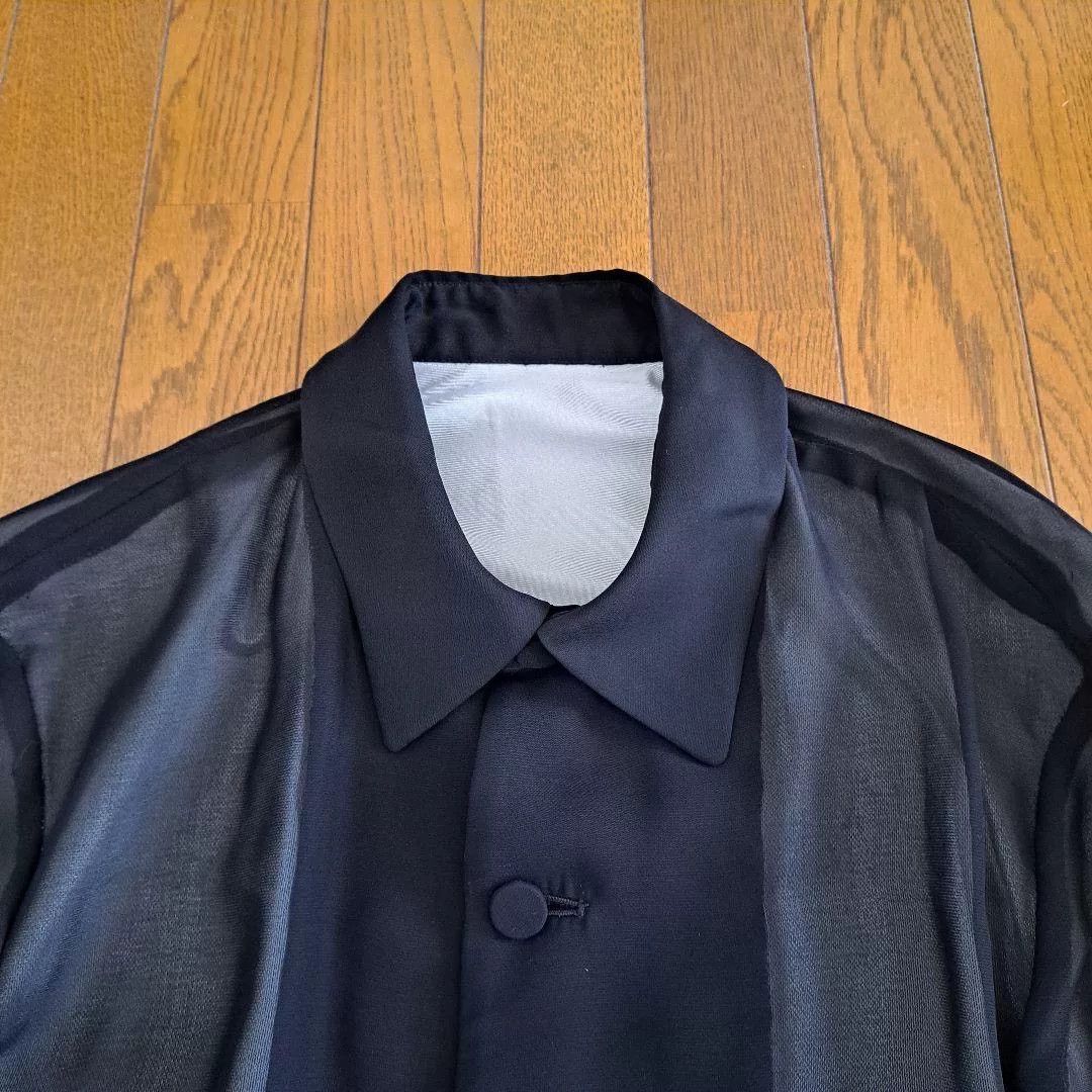 Fujito 1990s Bajra Triacetate Sheer Trench Coat Size M / US 6-8 / IT 42-44 - 4 Thumbnail