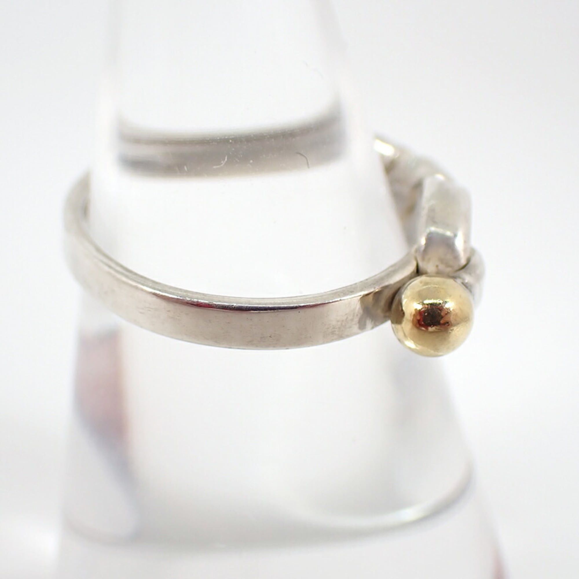 TIFFANY 925 750 Hook & Eye Combination Ring Size 12