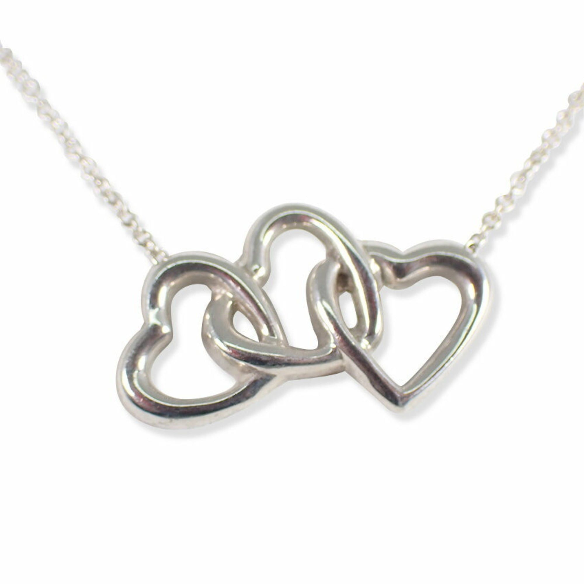 Tiffany & Co. TIFFANY 925 Triple Heart Pendant Necklace Size ONE SIZE - 2 Thumbnail