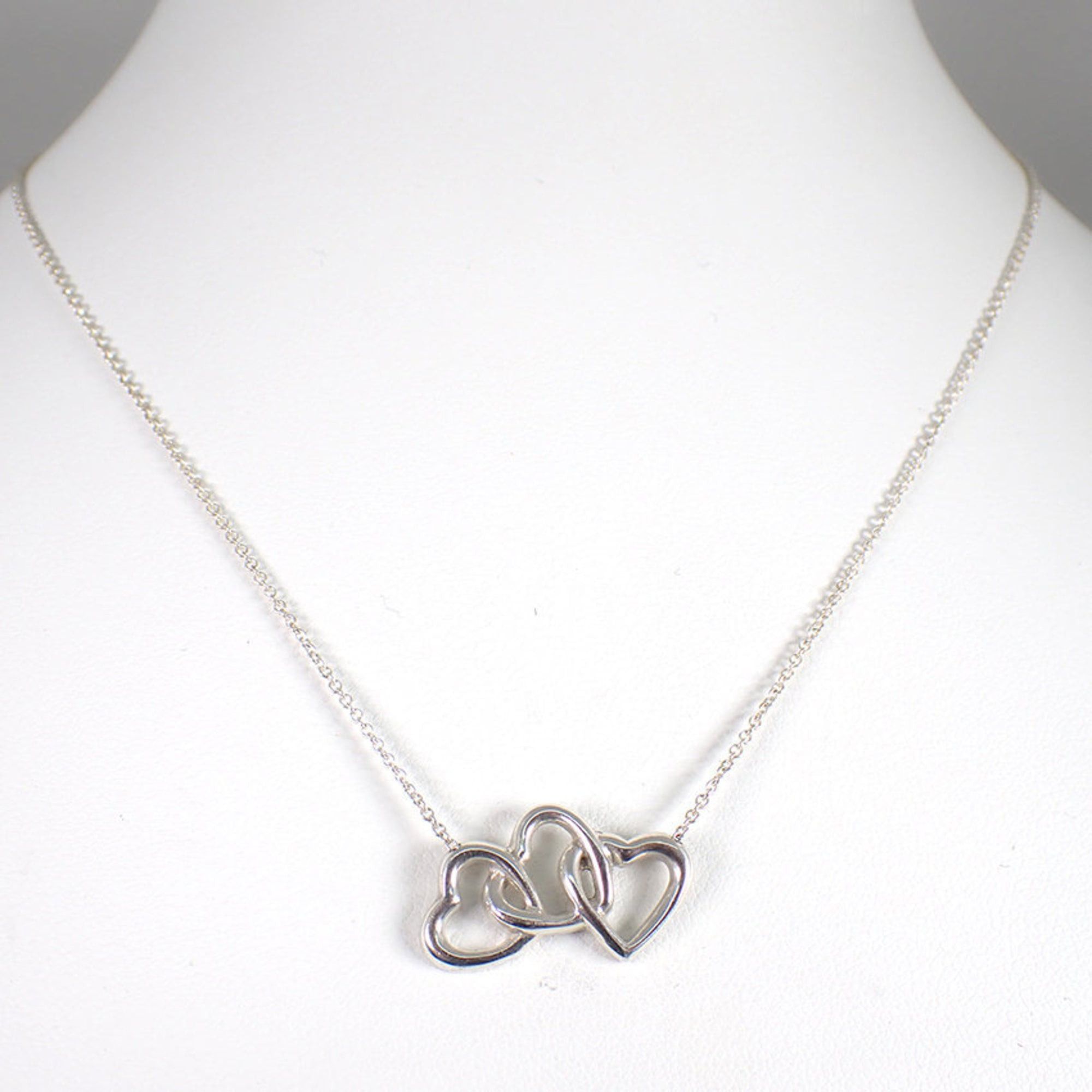 Tiffany & Co. TIFFANY 925 Triple Heart Pendant Necklace Size ONE SIZE - 3 Thumbnail