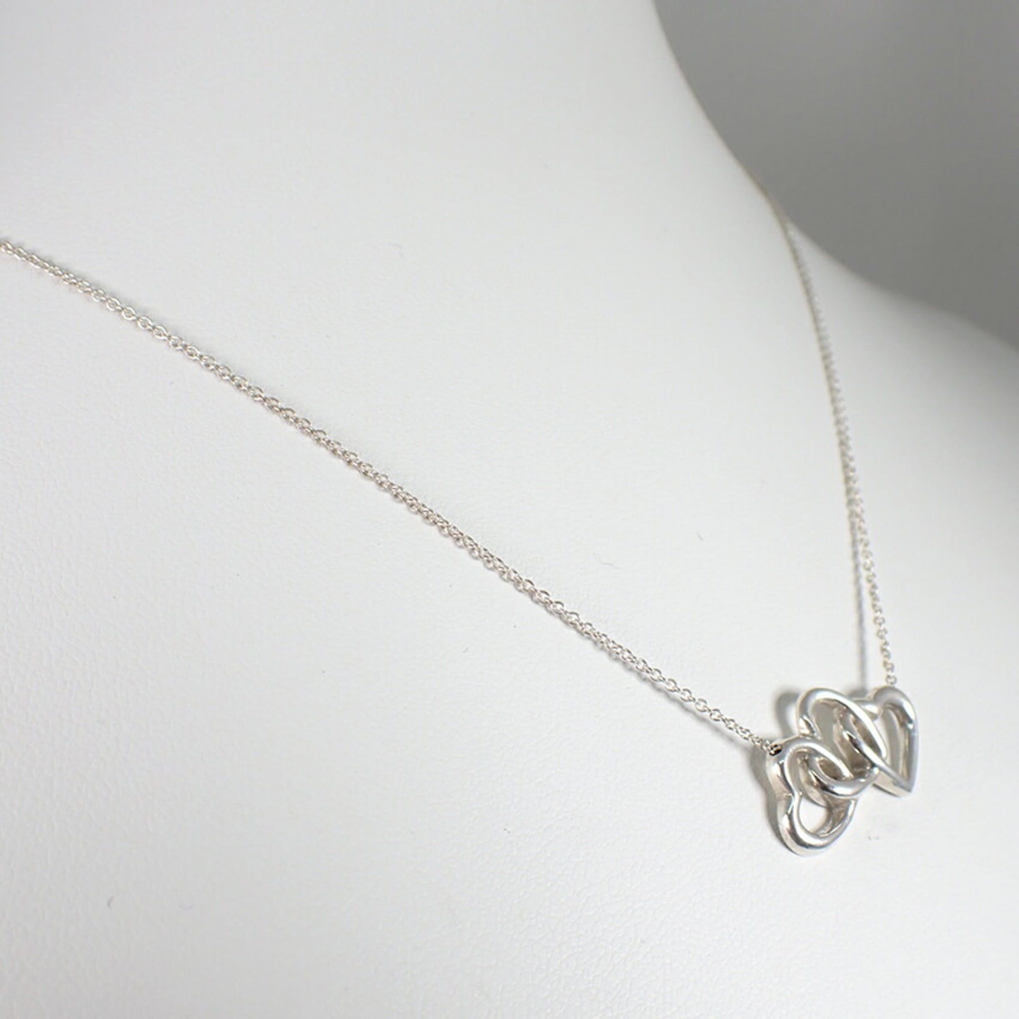 Tiffany & Co. TIFFANY 925 Triple Heart Pendant Necklace Size ONE SIZE - 4 Thumbnail