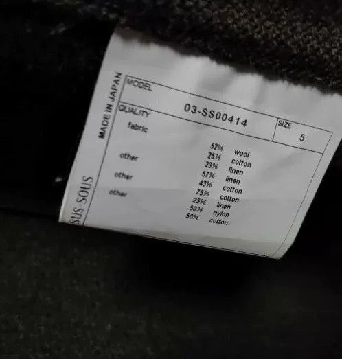 SOU SOU Sus-sous Artisan Wool Linen Coat Size US M / EU 48-50 / 2 - 9 Thumbnail