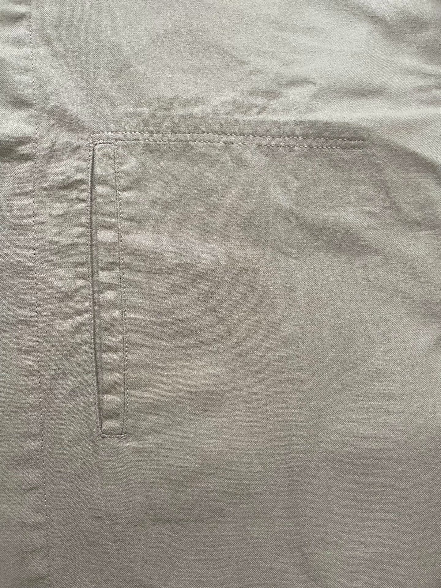 Issey Miyake 1980s Issey Miyake Khaki High Collar Shirt Size US M / EU 48-50 / 2 - 7 Thumbnail