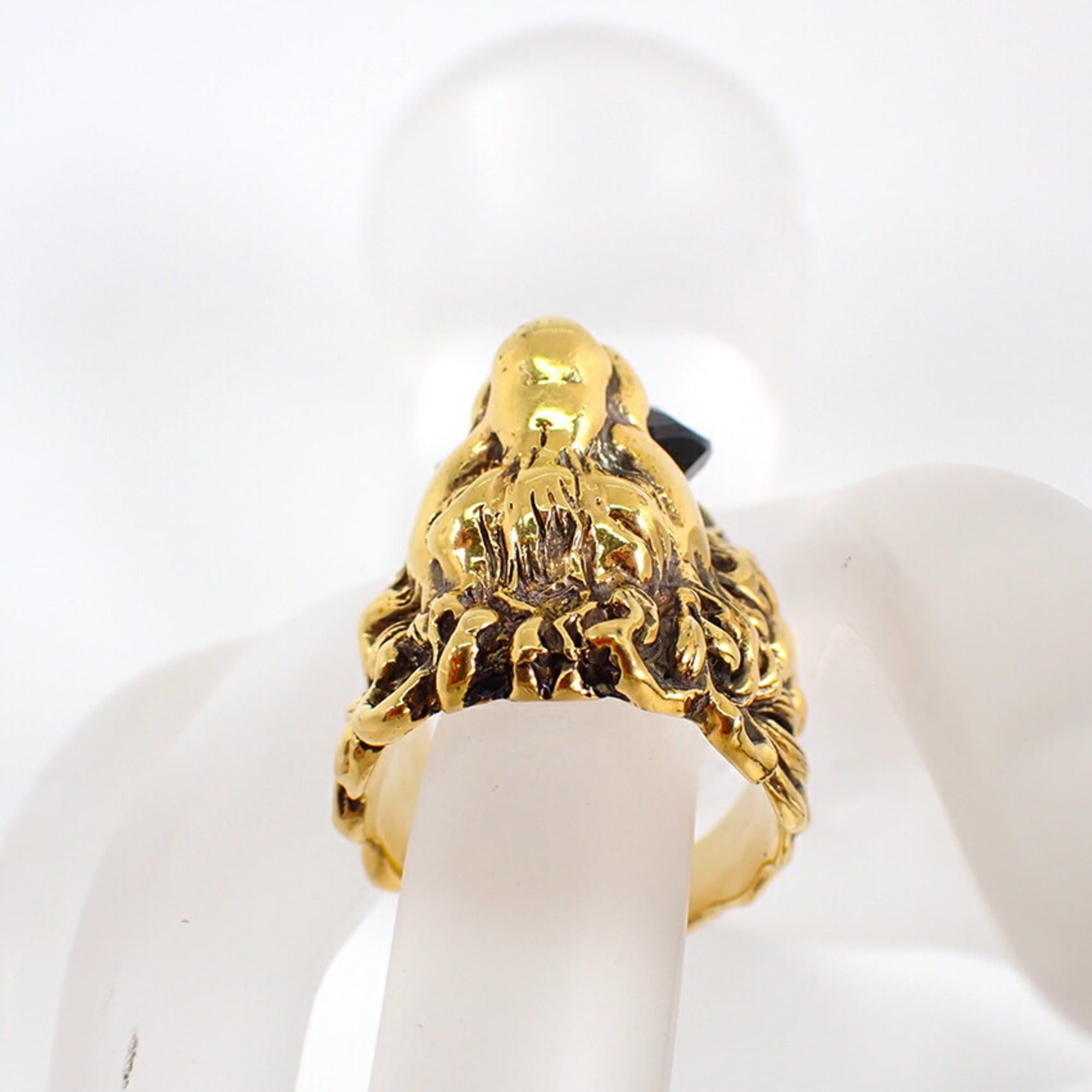 Gucci GUCCI Lion Head Color Stone Ring, Size 16 Size ONE SIZE - 6 Thumbnail