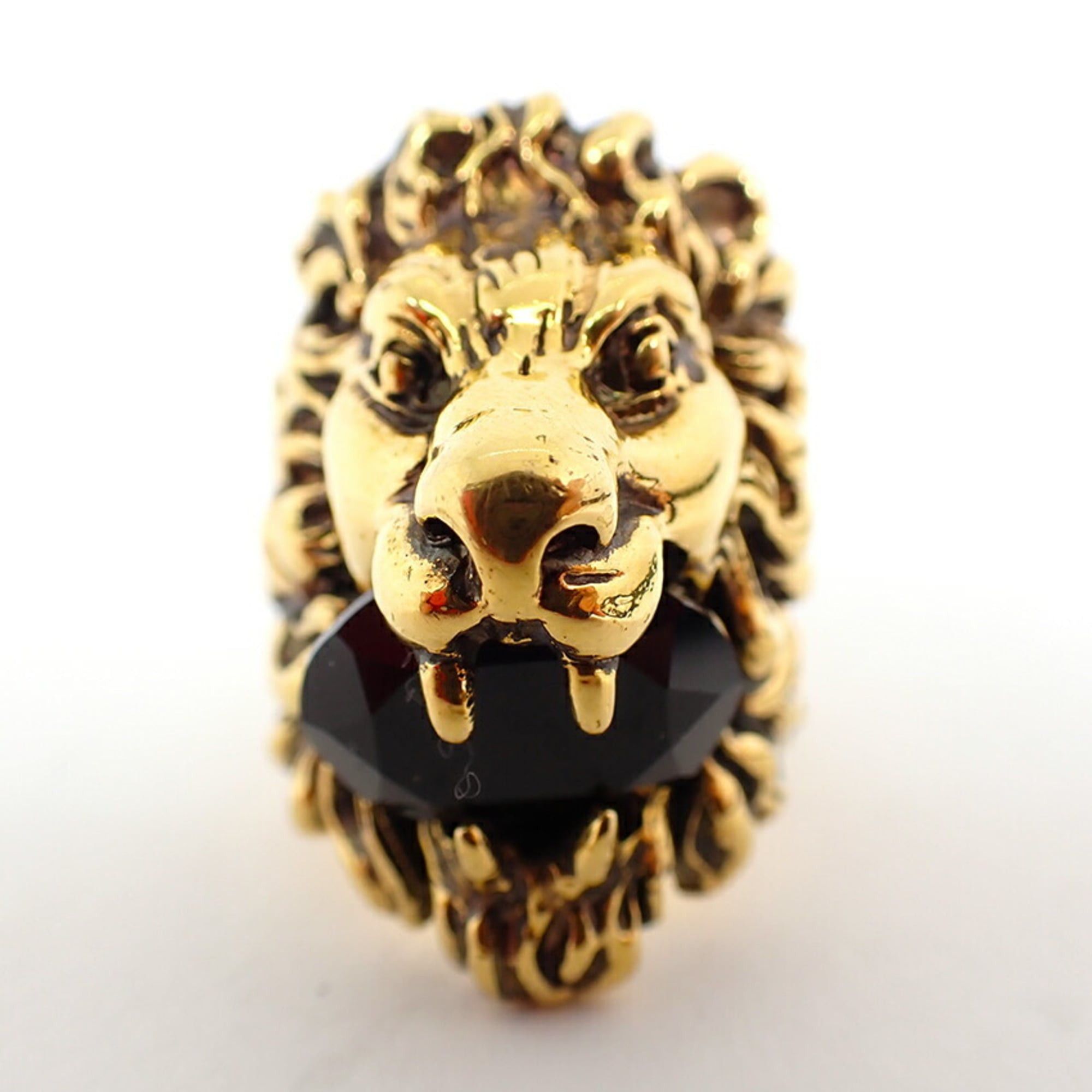 Gucci GUCCI Lion Head Color Stone Ring, Size 16 Size ONE SIZE - 7 Thumbnail