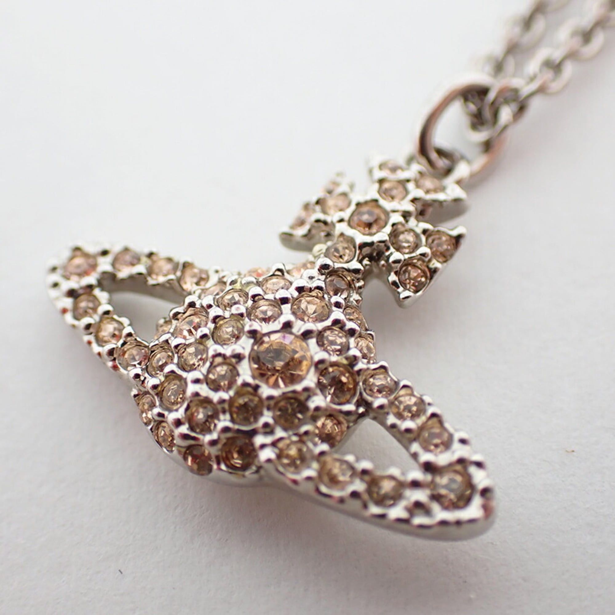 Vivienne Westwood Vivienne Westwood Orb Rhinestone Pendant Necklace Size ONE SIZE - 6 Thumbnail