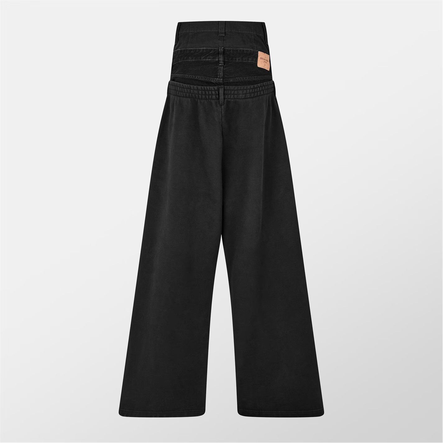 Balenciaga Layered Jogging Pants Jeans In Black Size US 28 / EU 44 - 2 Thumbnail