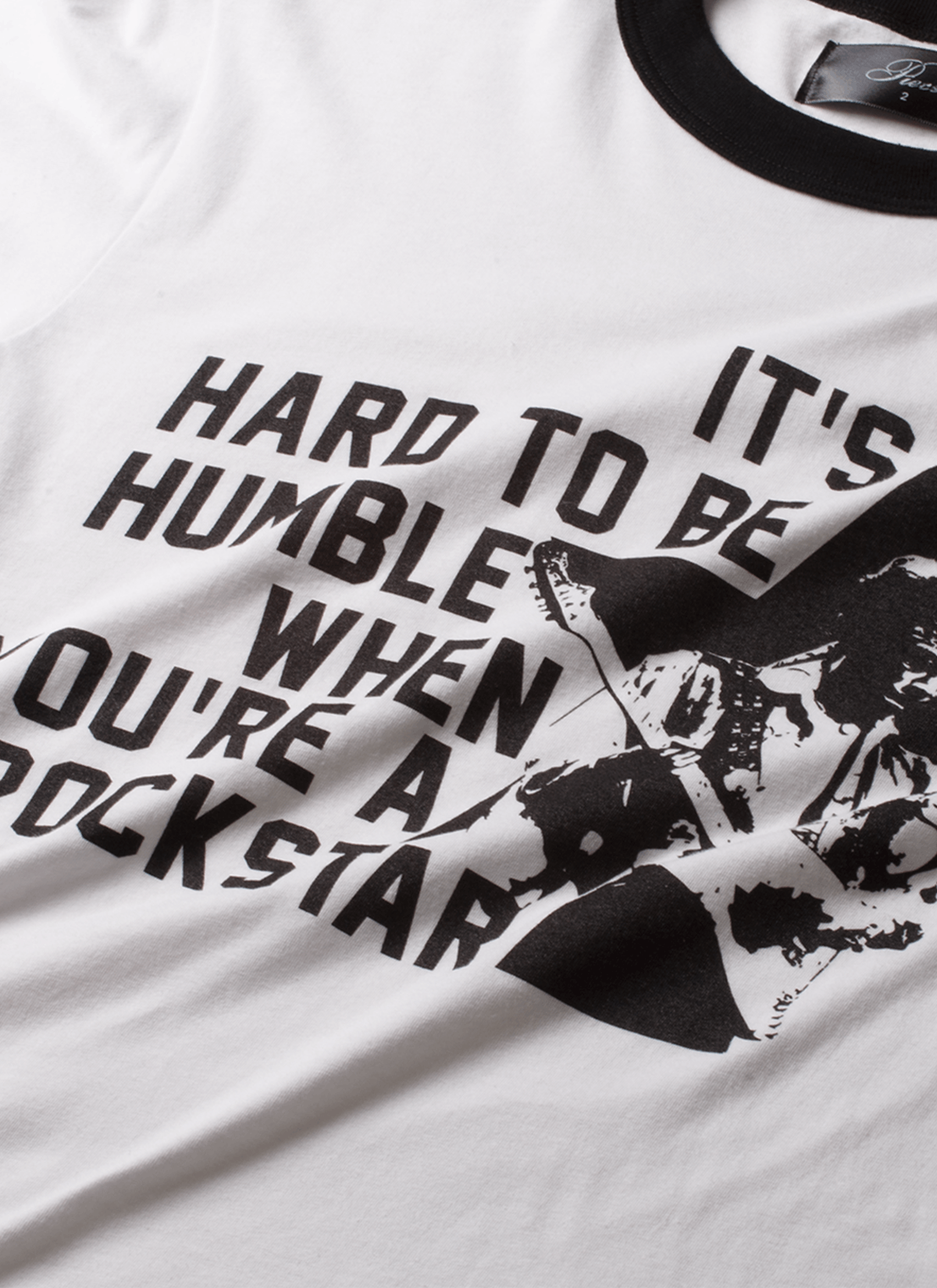 Other Pieces Rockstar Ringer White Black Size US XL / EU 56 / 4 - 3 Thumbnail