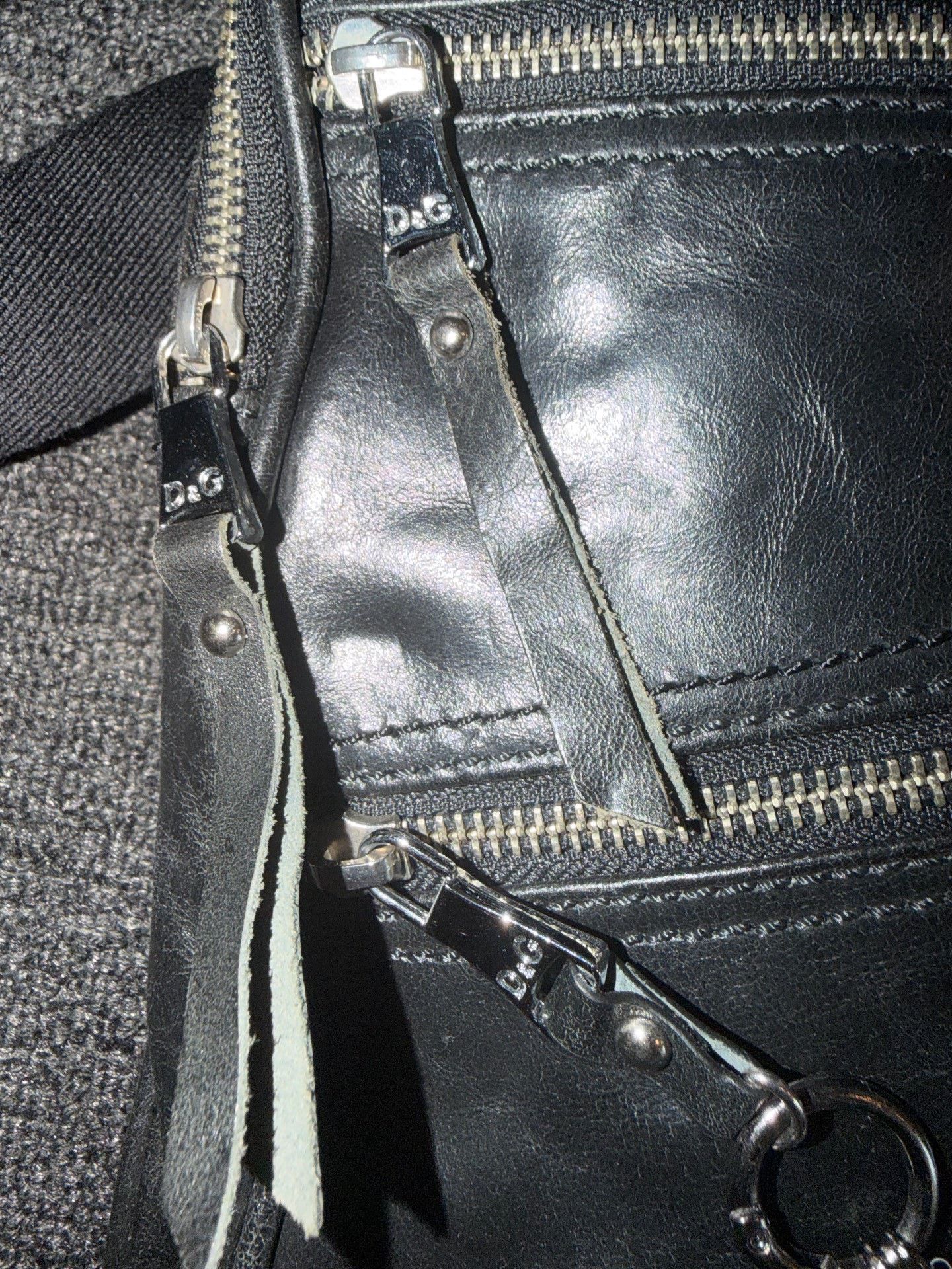 Dolce & Gabbana Dolce&Gabbana Black Leather Shoulder Bag Size ONE SIZE - 5 Thumbnail