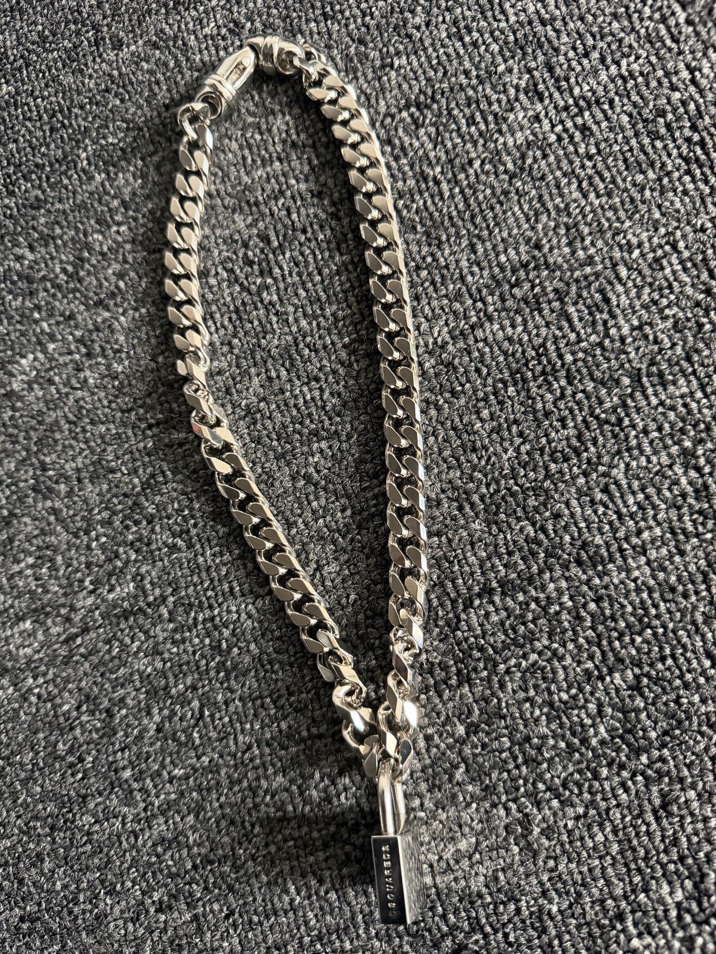 Dsquared2 DSQUARED2 Rock Point Lock Necklace Size ONE SIZE - 4 Thumbnail