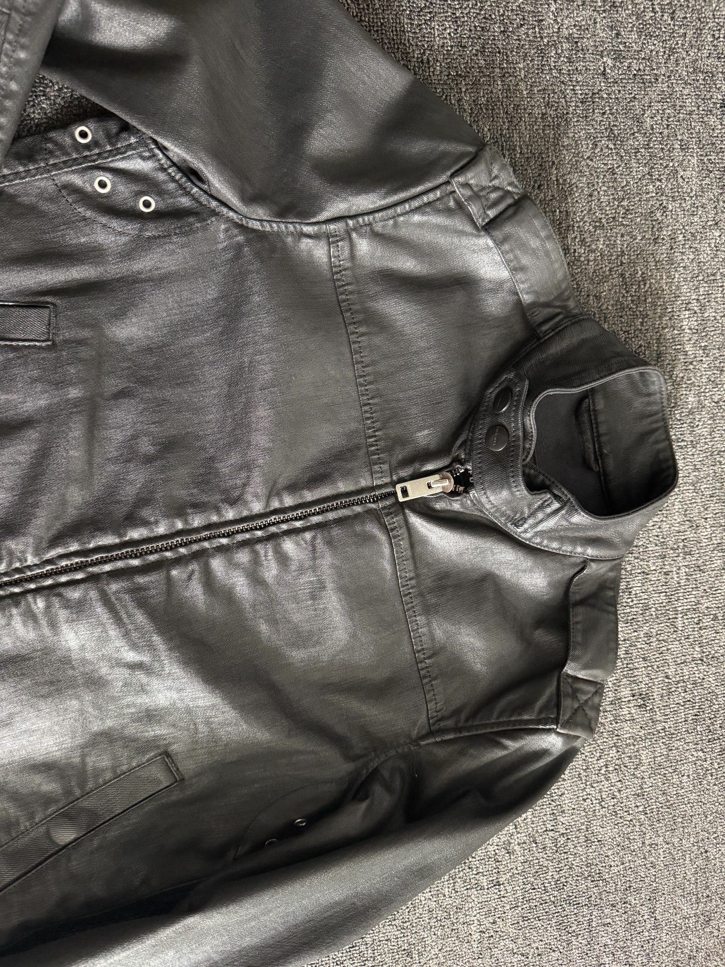 Diesel Diesel Joggjeans Black Biker Jacket Size US M / EU 48-50 / 2 - 5 Thumbnail