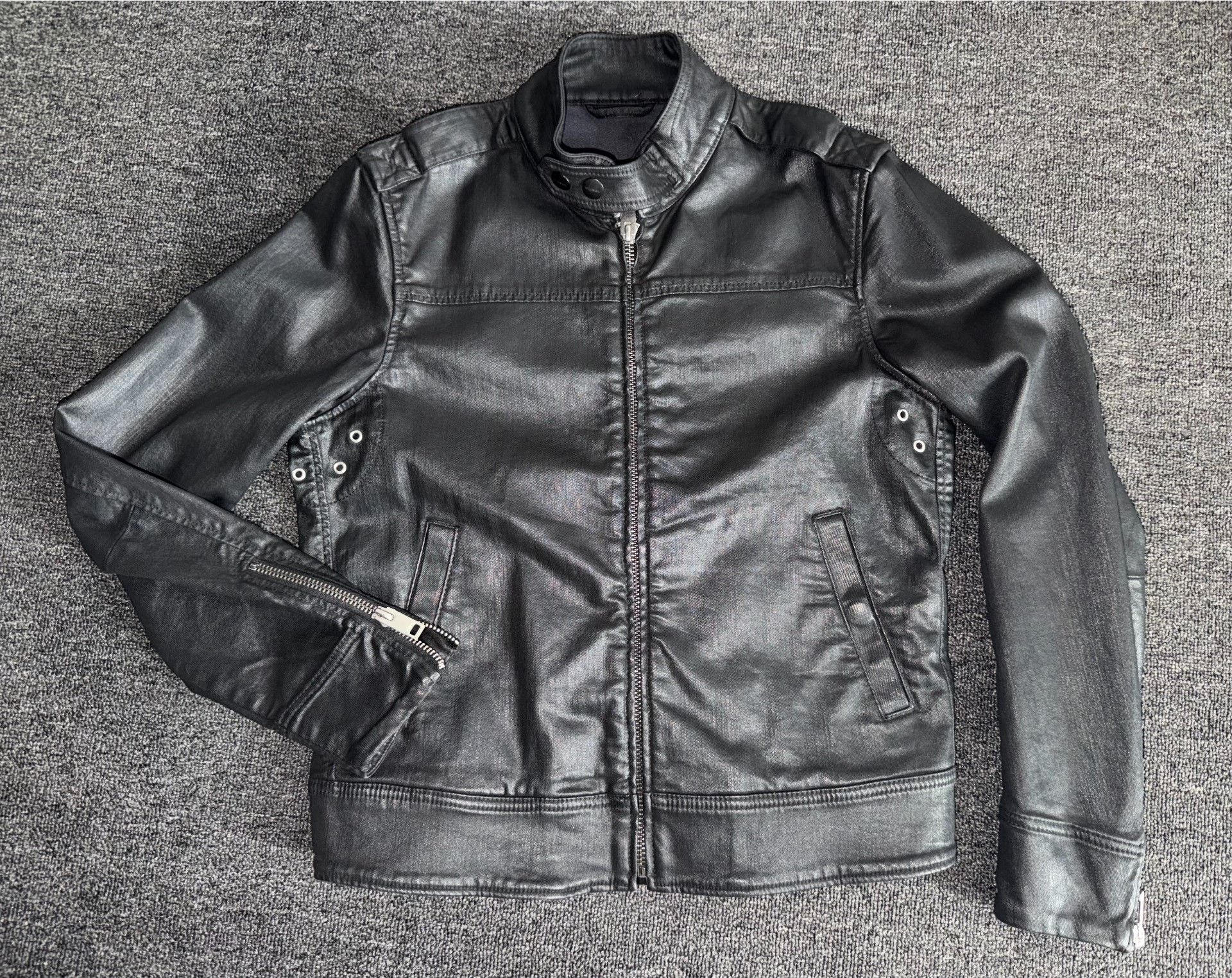 Diesel Diesel Joggjeans Black Biker Jacket Size US M / EU 48-50 / 2 - 3 Thumbnail