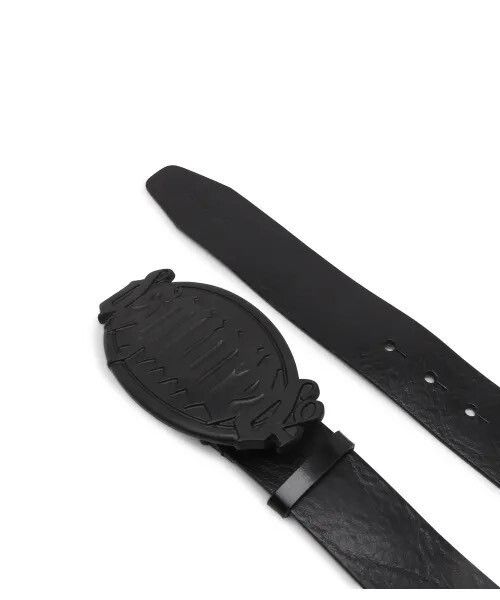 Dsquared2 Dsquared2 Black Leather Belt with Gothic Buckle Size ONE SIZE - 6 Thumbnail