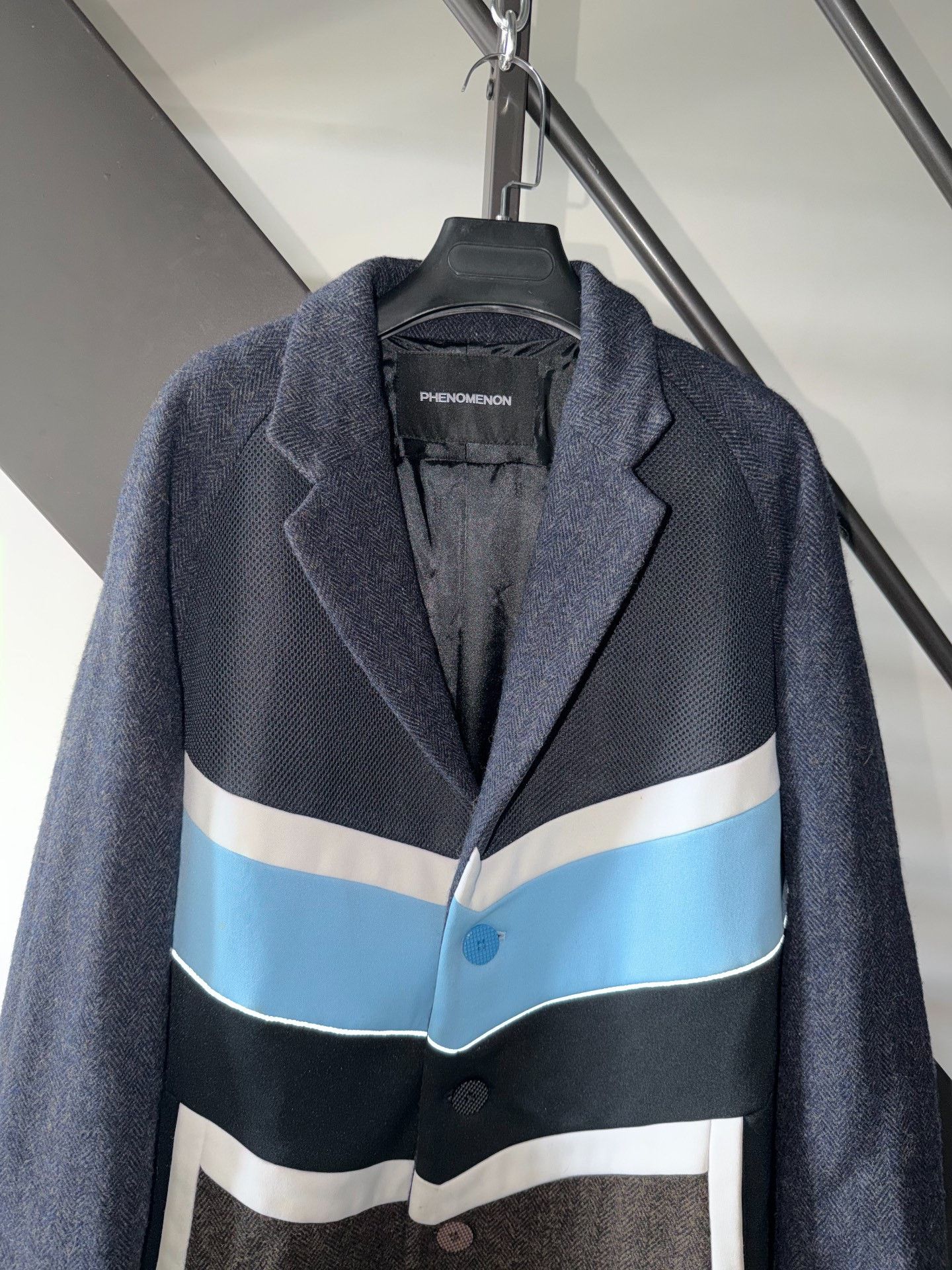PHENOMENON Phenomenon Mesh Wool Panel Coat Size US M / EU 48-50 / 2 - 2 Thumbnail