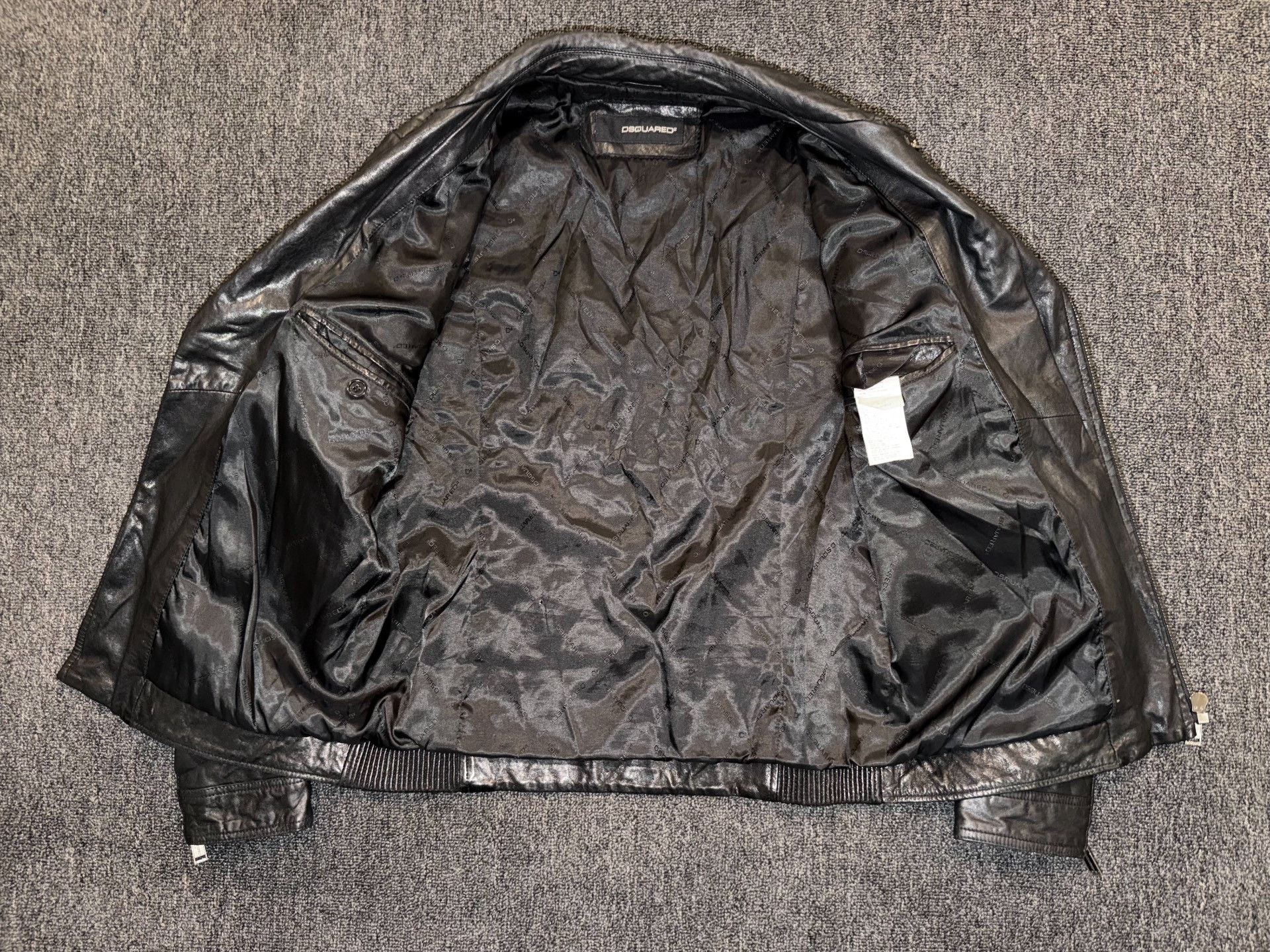 Dsquared2 DSquared2 Black Rivet Leather Jacket Size US S / EU 44-46 / 1 - 5 Thumbnail