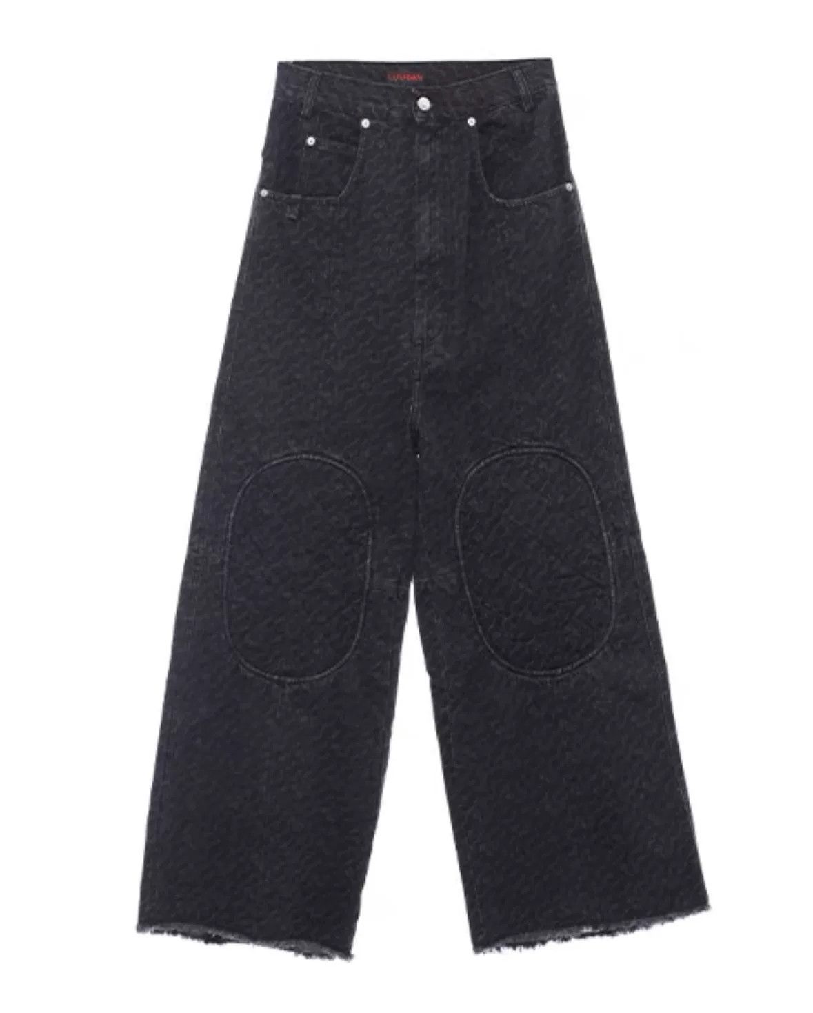 LUU DAN LU'U DAN Black Knee Patch Jeans Size US 28 / EU 44 - 3 Thumbnail