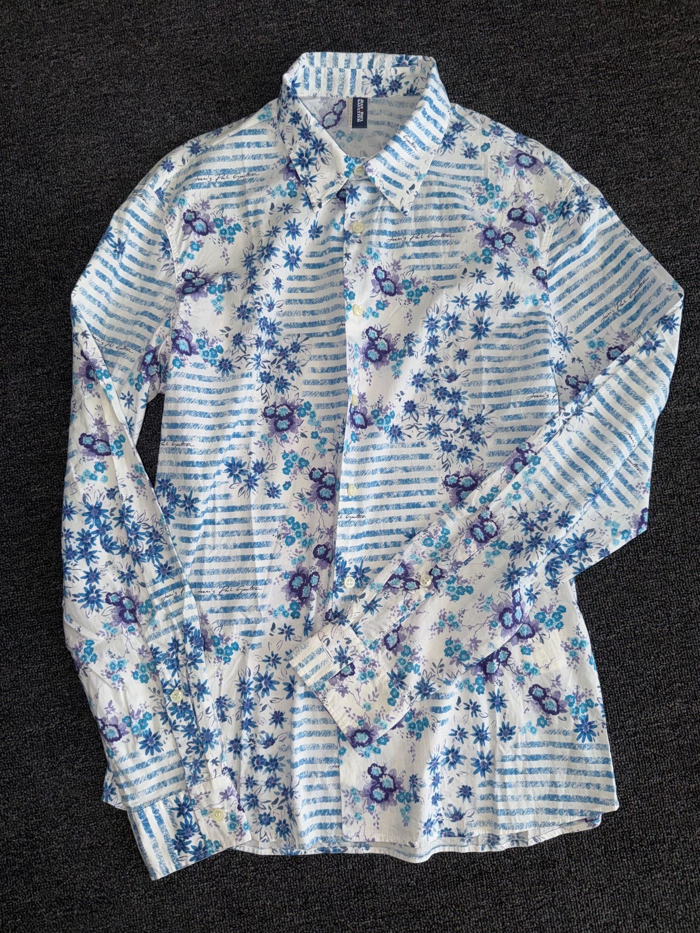 Jean Paul Gaultier Jean Paul Gaultier Breton Stripe Shirt Size US L / EU 52-54 / 3 - 2 Thumbnail