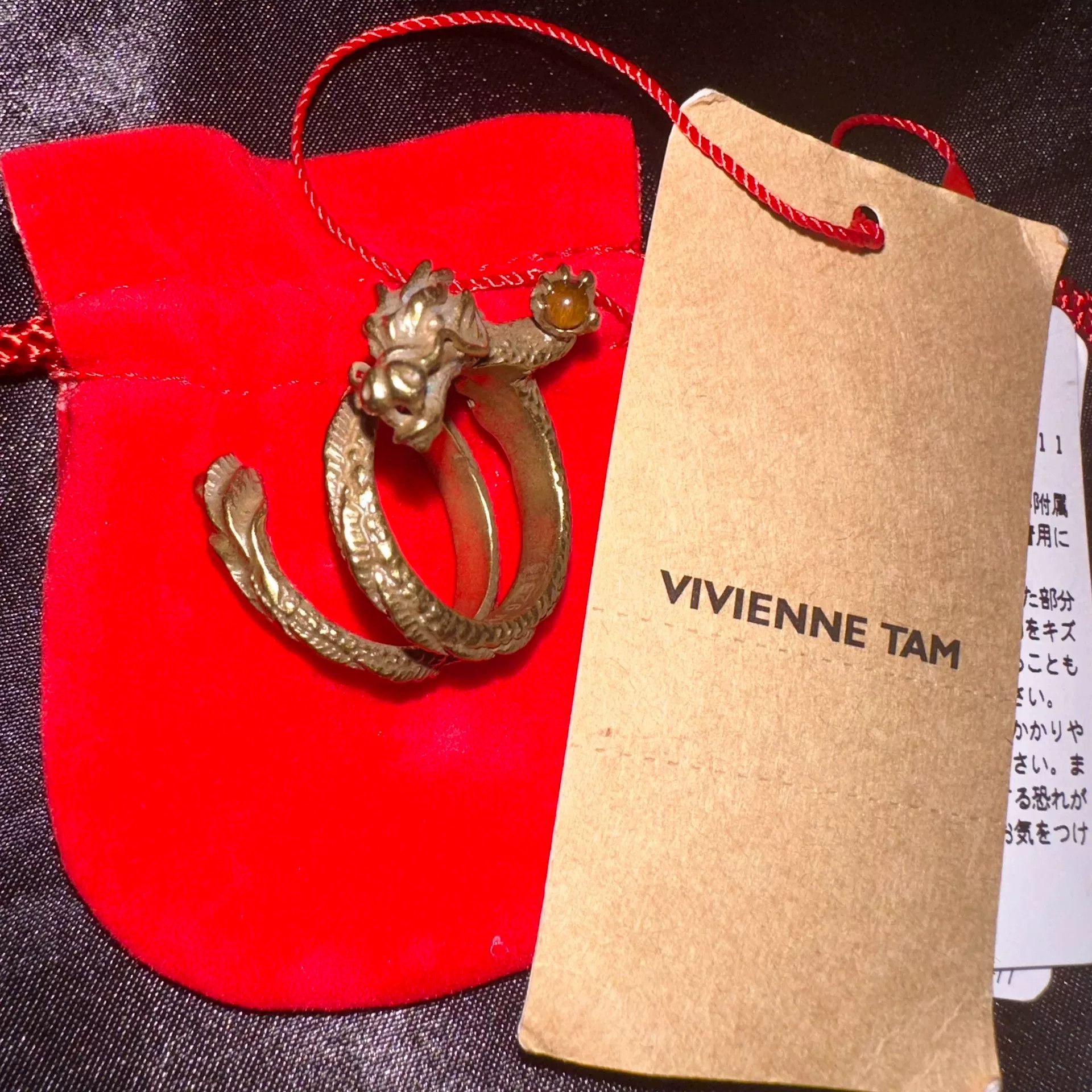 Vivienne Tam Vivienne Tam Dragon Double Ring Size ONE SIZE - 2 Thumbnail