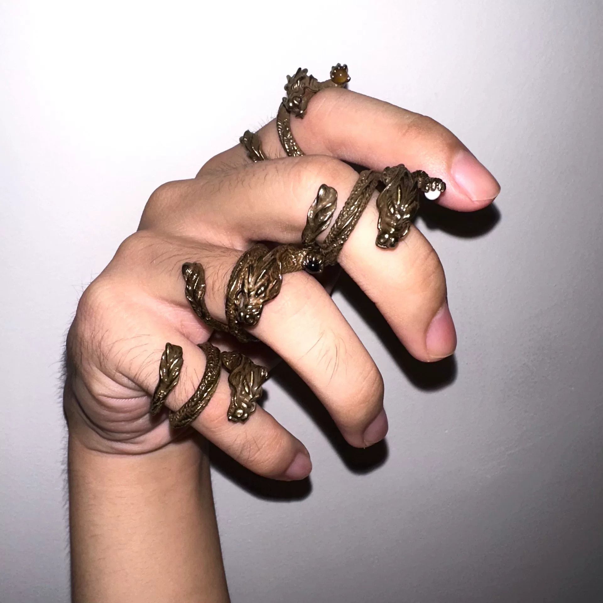 Vivienne Tam Vivienne Tam Dragon Double Ring Size ONE SIZE - 5 Thumbnail