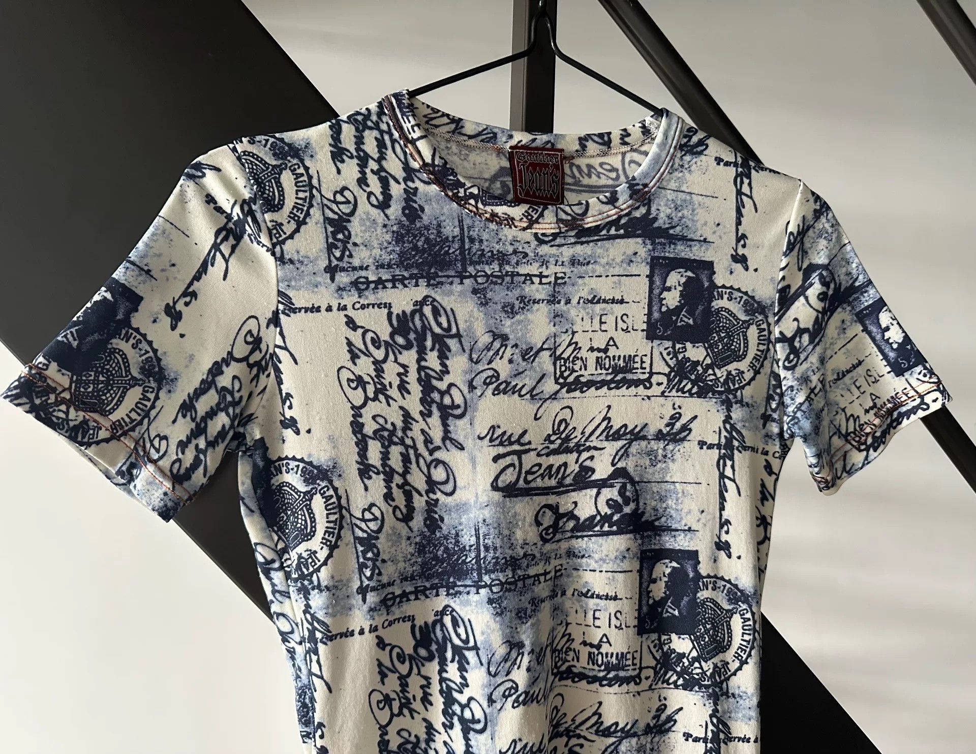 Jean Paul Gaultier Jean Paul Gaultier Stamp Postcard Tee Size M / US 6-8 / IT 42-44 - 2 Thumbnail