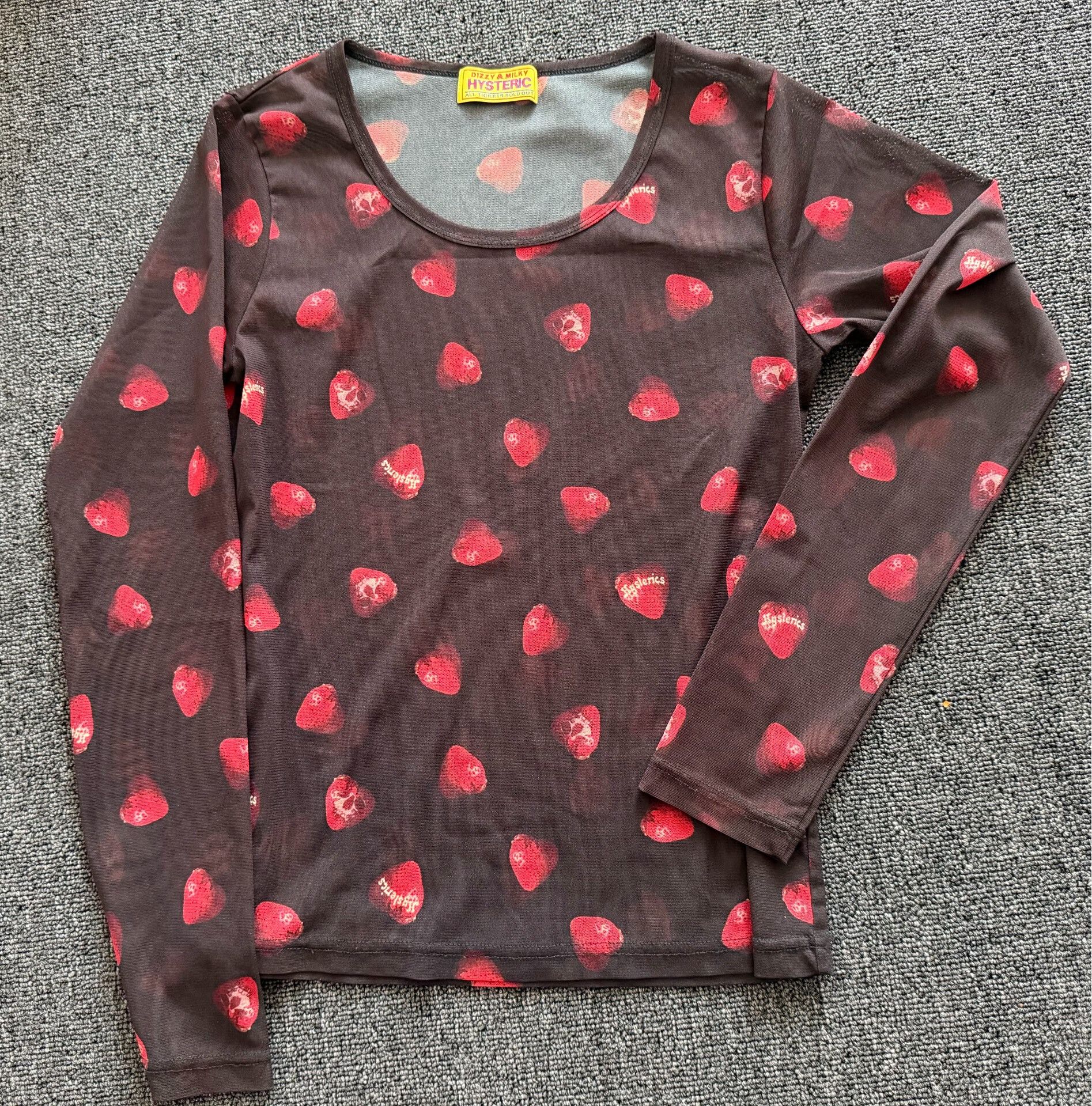 Hysteric Glamour Hysteric Glamour Skull Berry Mesh T-shirt Size M / US 6-8 / IT 42-44 - 4 Thumbnail