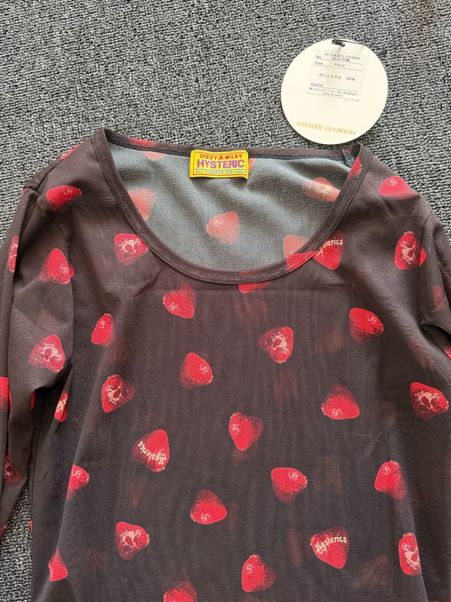Hysteric Glamour Hysteric Glamour Skull Berry Mesh T-shirt Size M / US 6-8 / IT 42-44 - 5 Thumbnail