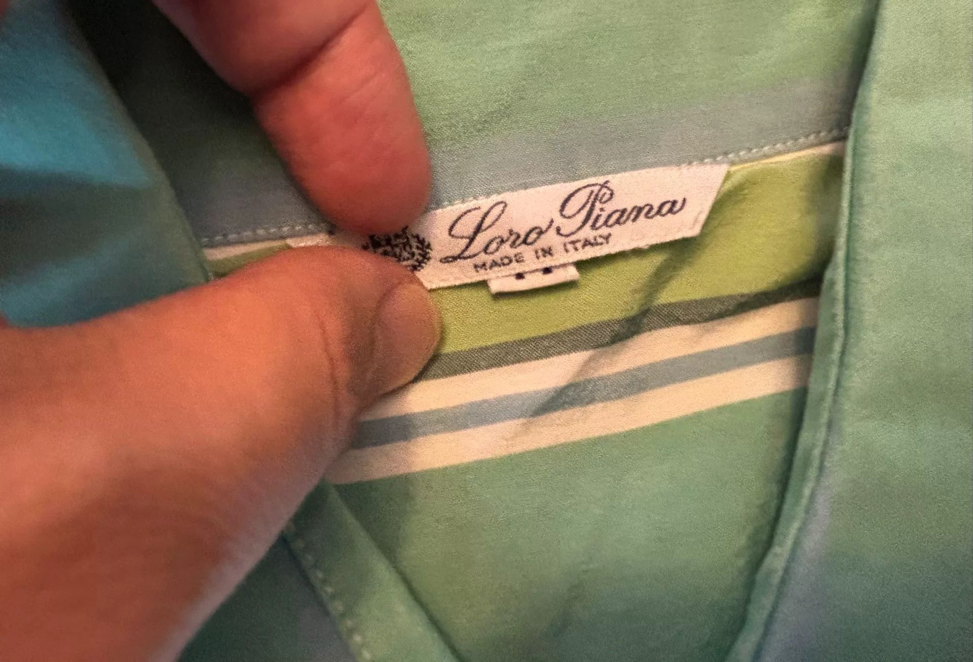 Loro Piana Loro Piana Blue White Stripe Shirt Women's Size M / US 6-8 / IT 42-44 - 3 Thumbnail