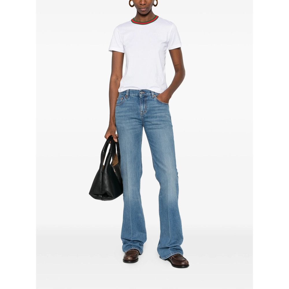 Gucci Gucci BLUE Denim - Bootcut Jeans Size 27" / US 4 / IT 40 - 4 Thumbnail