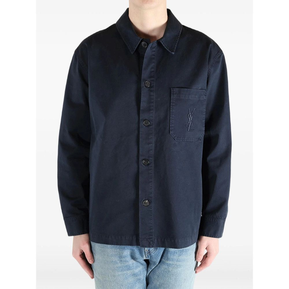 Saint Laurent Paris Saint Laurent BLUE Jackets - Shirt Jackets Size US M / EU 48-50 / 2 - 4 Thumbnail