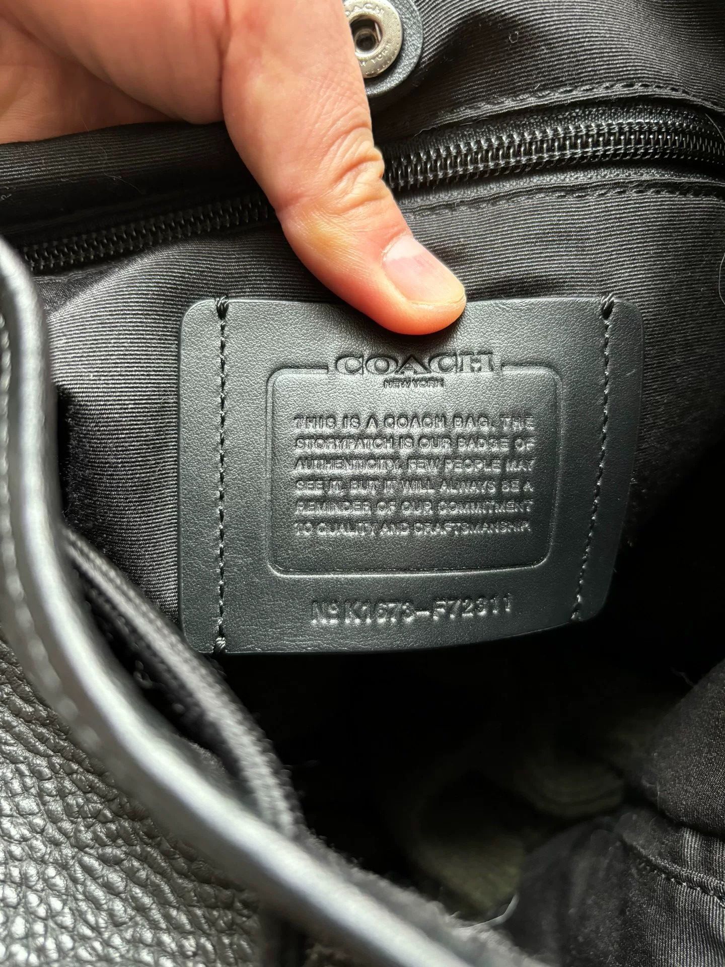 Coach Coach Men's Black Backpack Size ONE SIZE - 7 Thumbnail