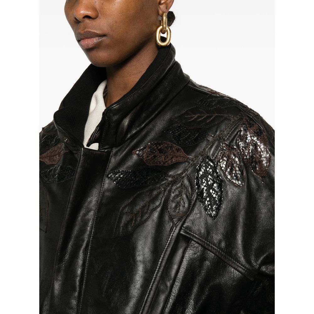 Gucci Gucci BROWN Jackets - Leather Jackets Size XS / US 0-2 / IT 36-38 - 3 Thumbnail