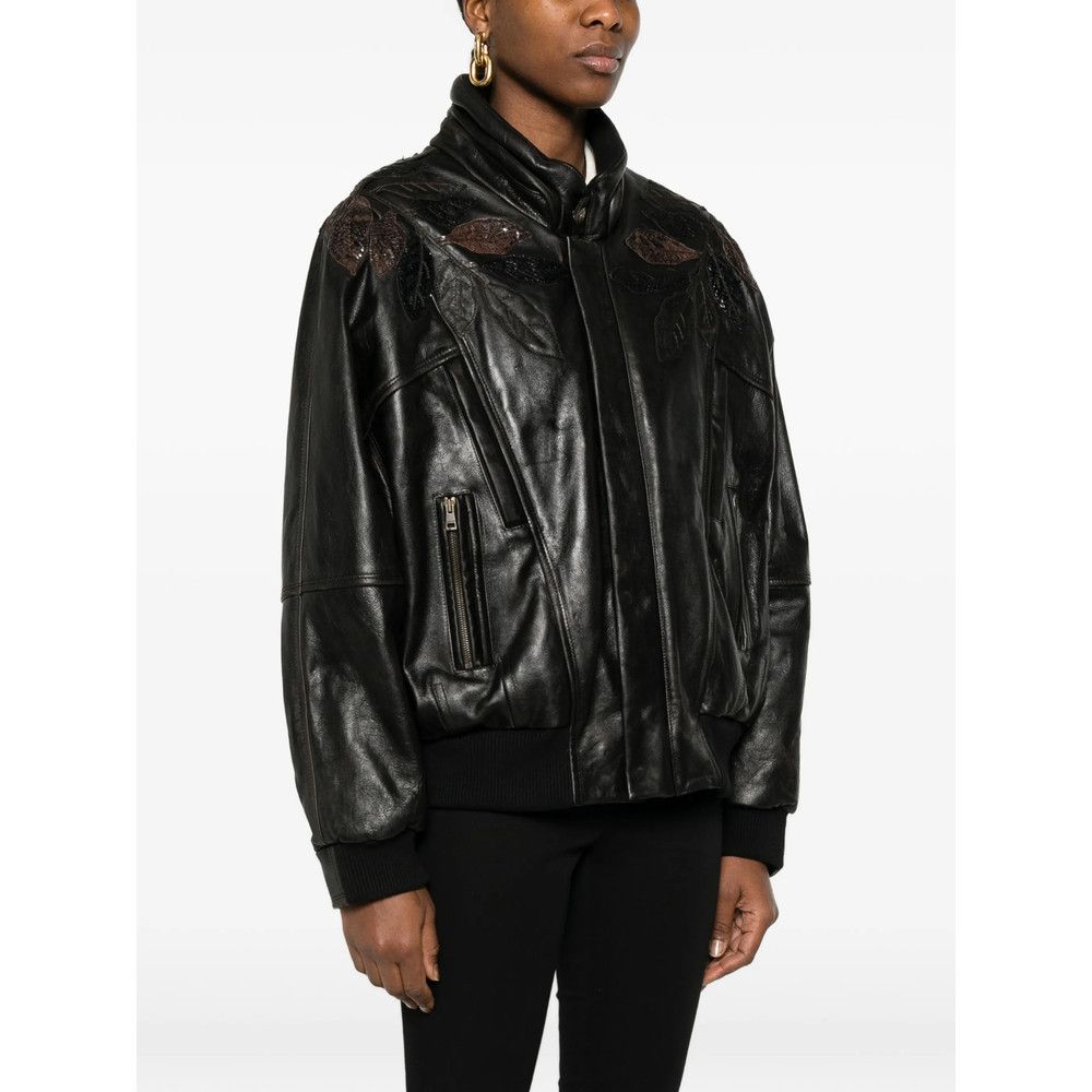 Gucci Gucci BROWN Jackets - Leather Jackets Size XS / US 0-2 / IT 36-38 - 2 Thumbnail