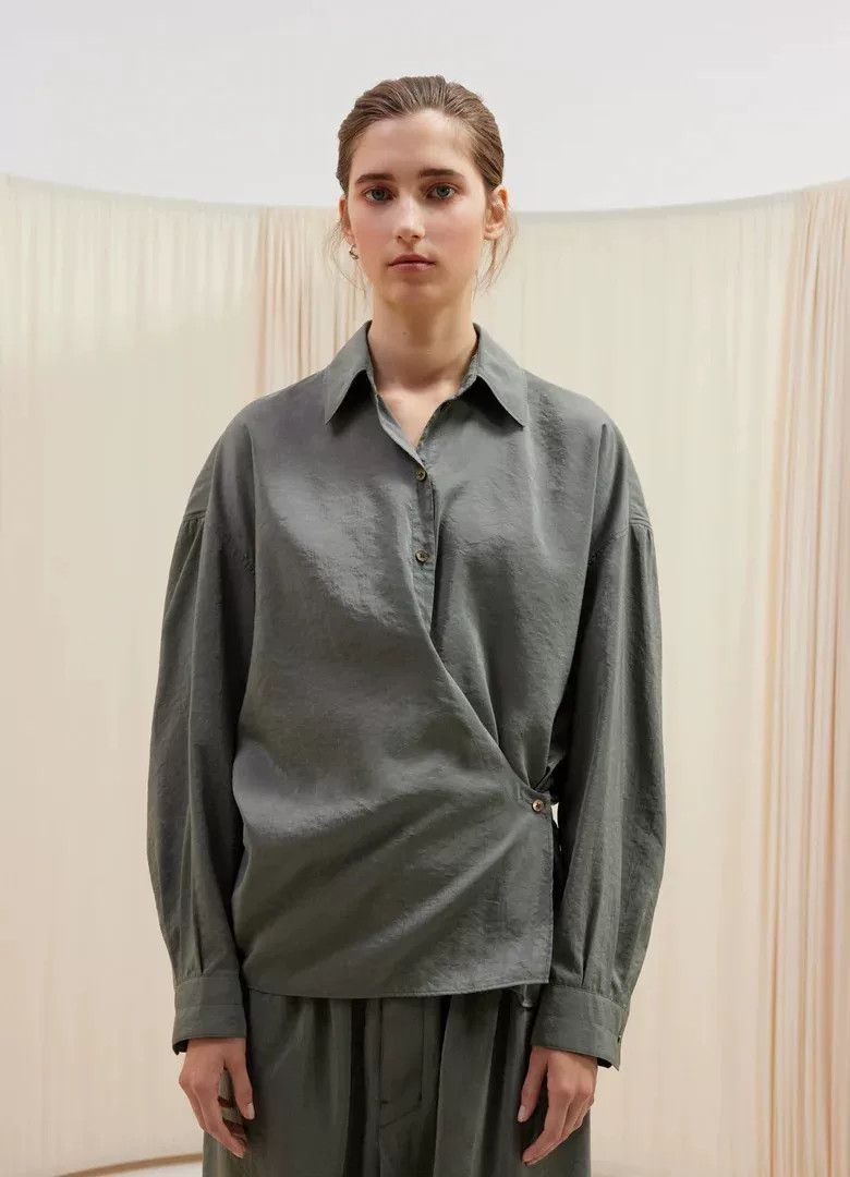 Lemaire Lemaire 24SS Smoky Gray Seam Shirt Size US M / EU 48-50 / 2 - 4 Thumbnail