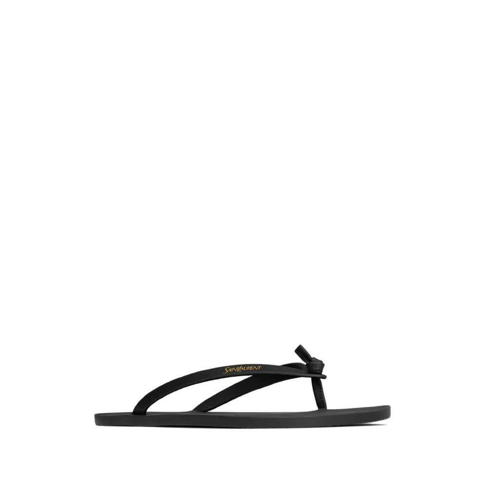 Saint Laurent Paris Saint Laurent BLACK Flip-Flops & Slides Size US 10 / EU 43 - 2 Thumbnail
