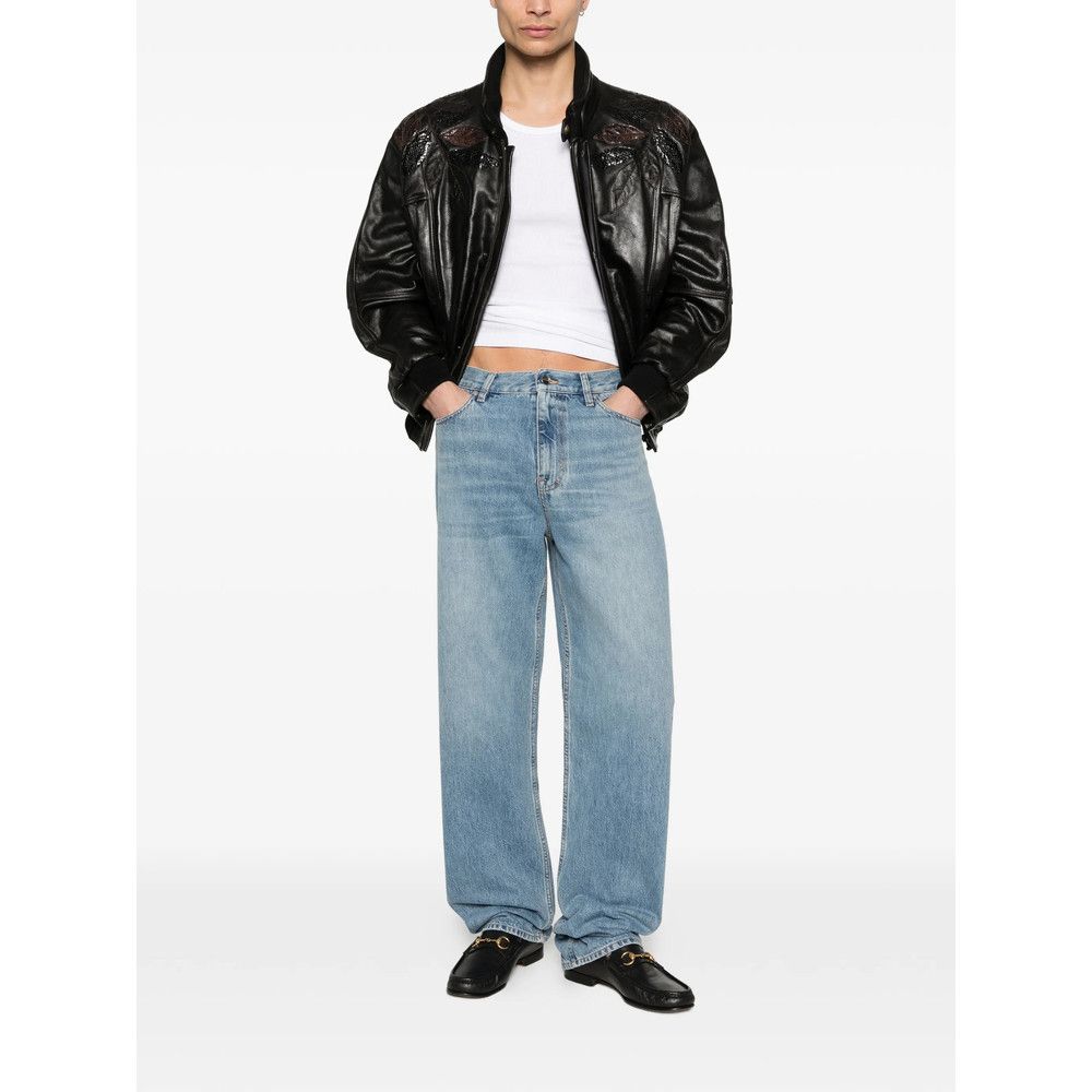 Gucci Gucci BLUE Denim - Regular & Straight-Leg Jeans Size US 30 / EU 46 - 2 Thumbnail