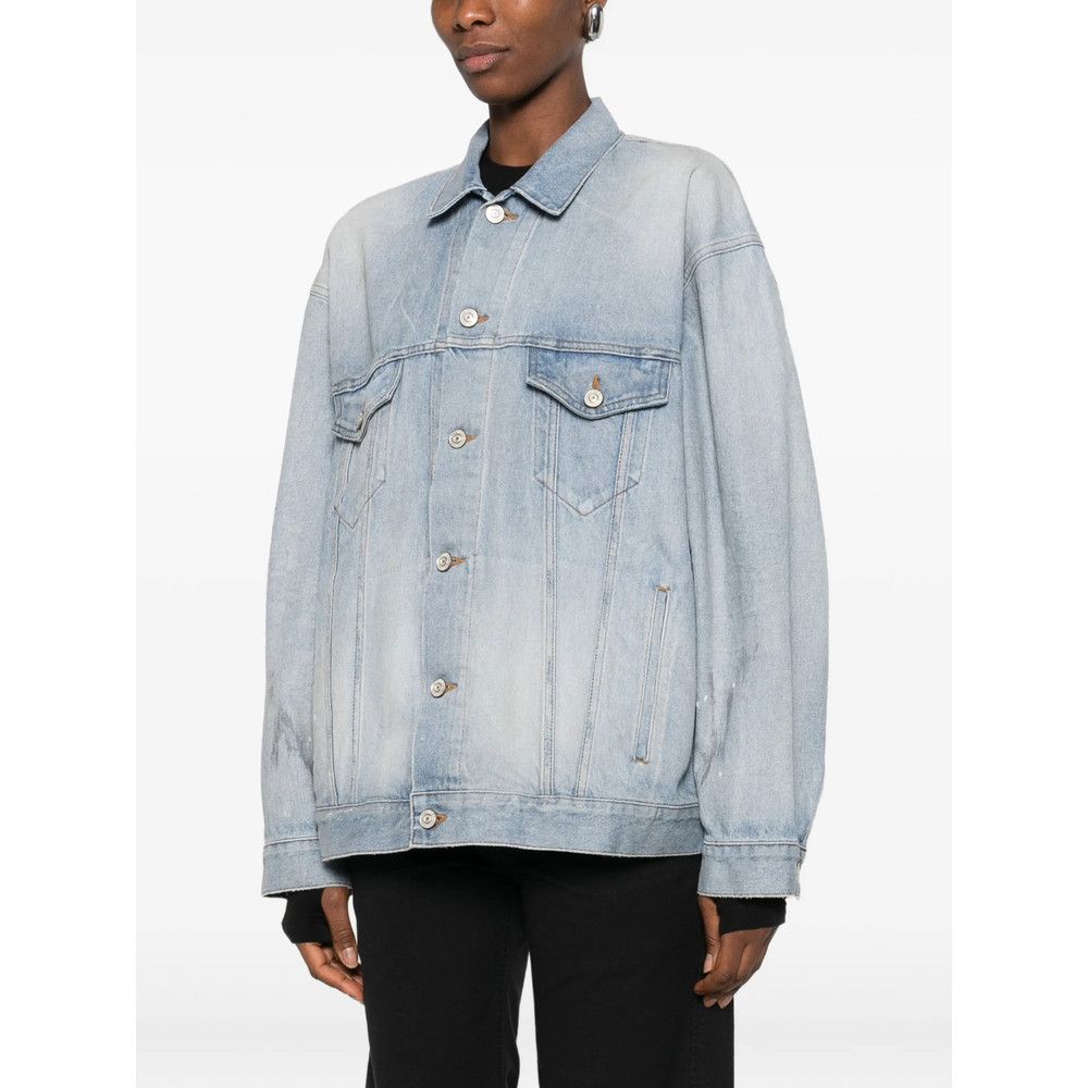 Balenciaga Balenciaga BLUE Jackets - Denim Jackets Size S / US 4 / IT 40 - 2 Thumbnail