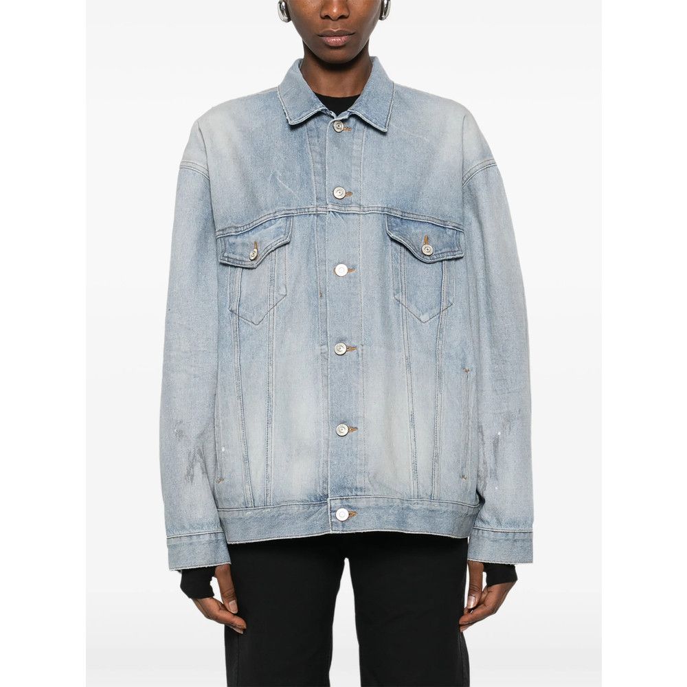 Balenciaga Balenciaga BLUE Jackets - Denim Jackets Size S / US 4 / IT 40 - 5 Thumbnail