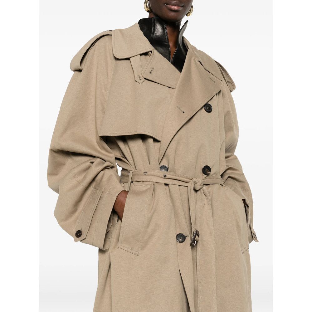 Balenciaga Balenciaga NEUTRALS Coats - Trench & Raincoats Size XS / US 0-2 / IT 36-38 - 2 Thumbnail