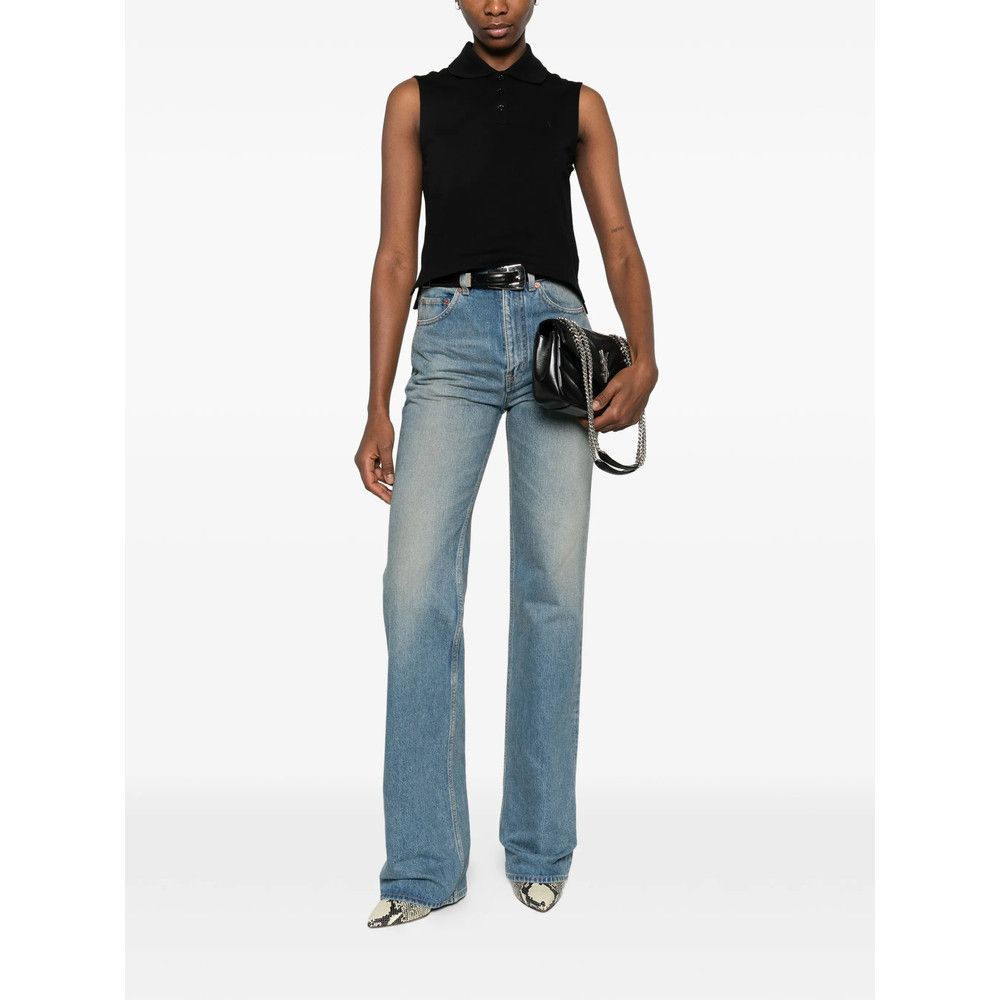 Saint Laurent Paris Saint Laurent BLACK Tops - Polo Tops Size XS / US 0-2 / IT 36-38 - 5 Thumbnail