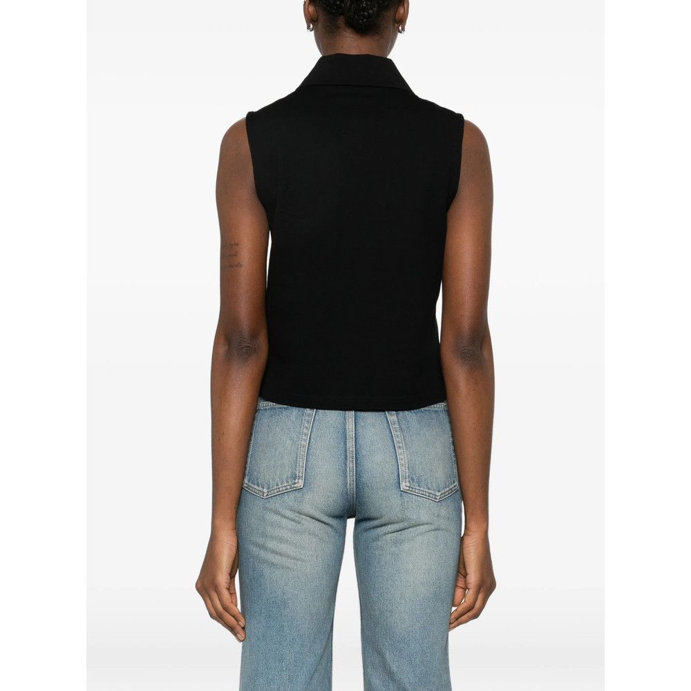 Saint Laurent Paris Saint Laurent BLACK Tops - Polo Tops Size XS / US 0-2 / IT 36-38 - 2 Thumbnail