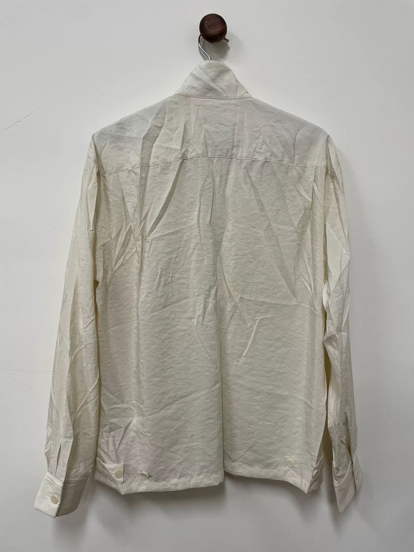 Lemaire Lemaire 21AW White Dry Silk Zip Jacket Size US S / EU 44-46 / 1 - 2 Thumbnail