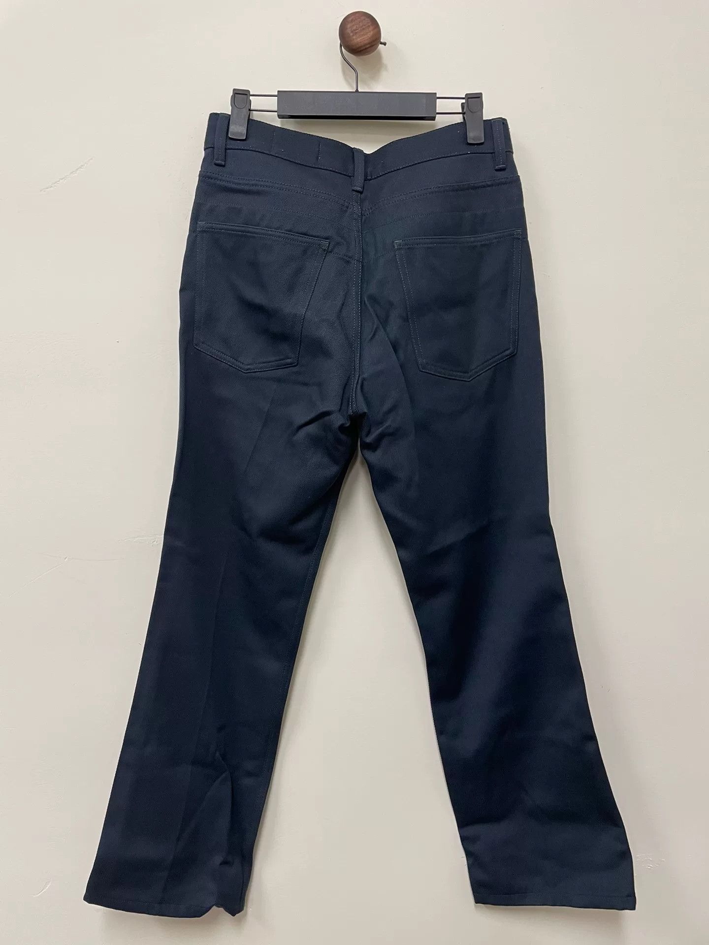 Lemaire Lemaire 19AW Dark Blue Wool Flared Trousers Size US 30 / EU 46 - 2 Thumbnail