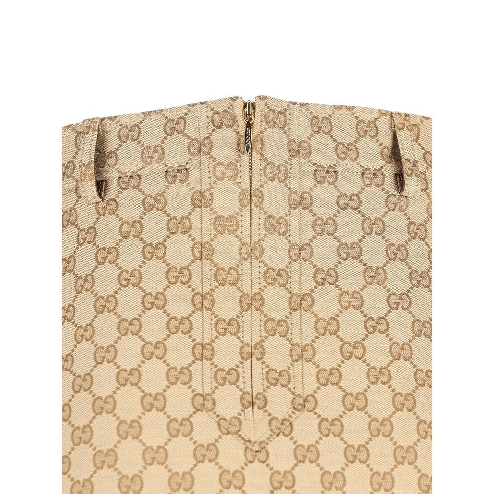 Gucci Gucci NEUTRALS Skirts - A-Line Skirts Size 27" / US 4 / IT 40 - 2 Thumbnail