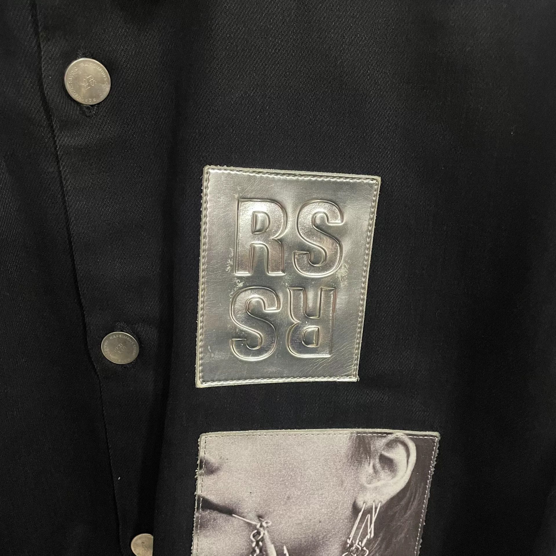 Raf Simons Raf Simons 19SS Liquid Silver Portrait Denim Jacket Size US S / EU 44-46 / 1 - 3 Thumbnail