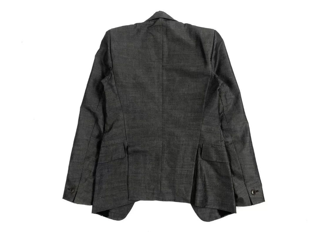 Carol Christian Poell Carol Christian Poell 04SS Gray Reflective Wool Blazer Size US M / EU 48-50 / 2 - 2 Thumbnail