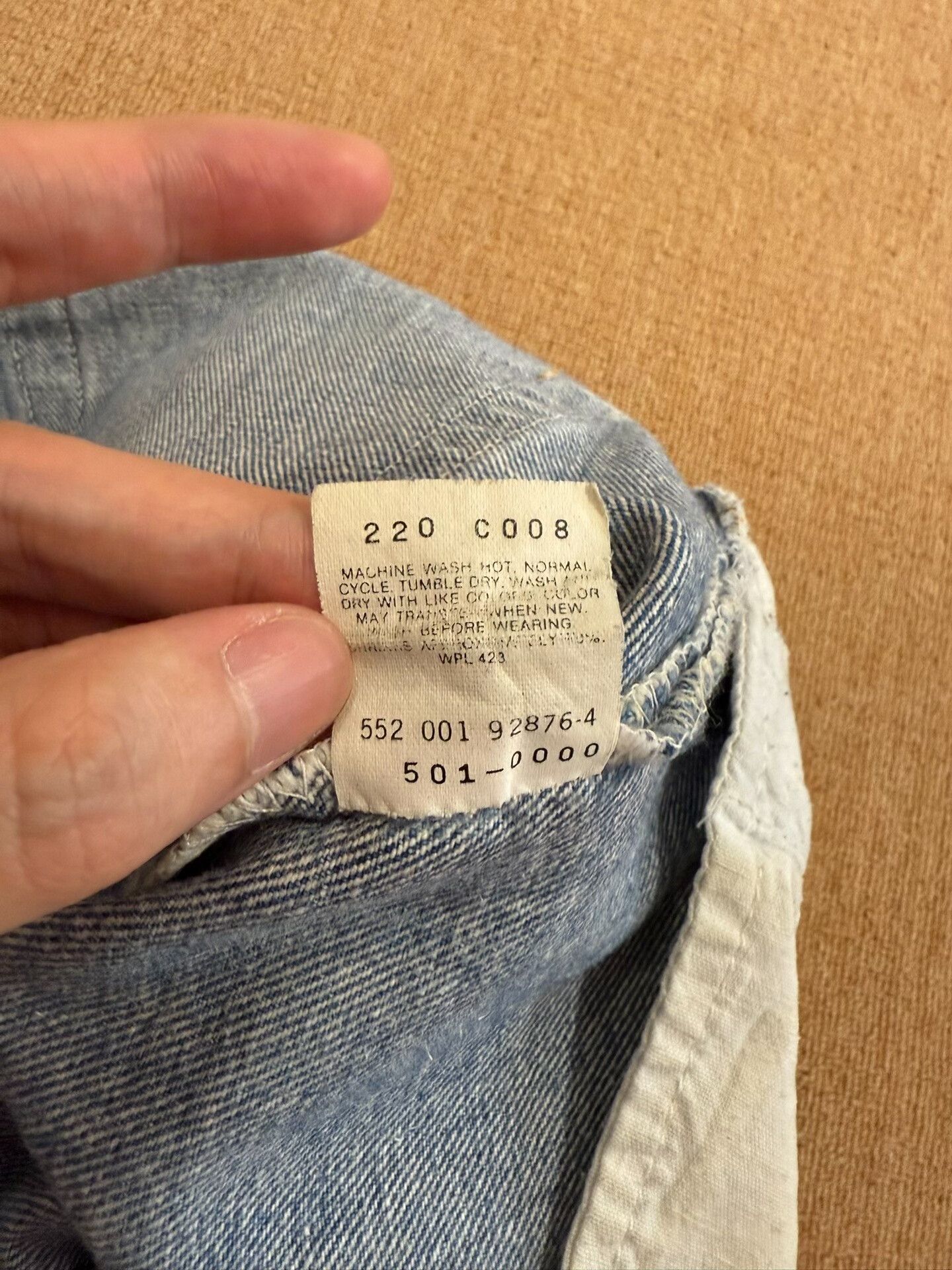 Vintage Vintage Levis 501 Washed Blue Jeans Size US 35 - 4 Thumbnail